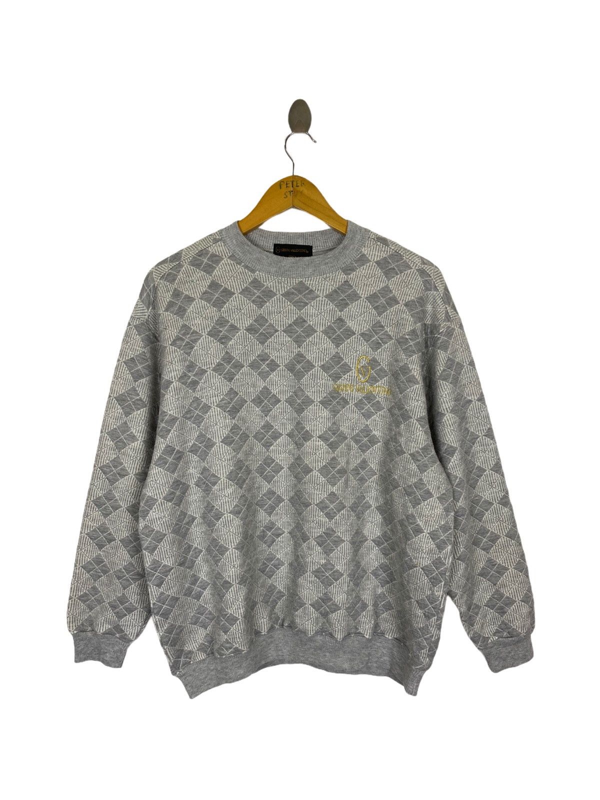 GK148 Vintage Gianni Valentino Embroiderey Logo Sweater
