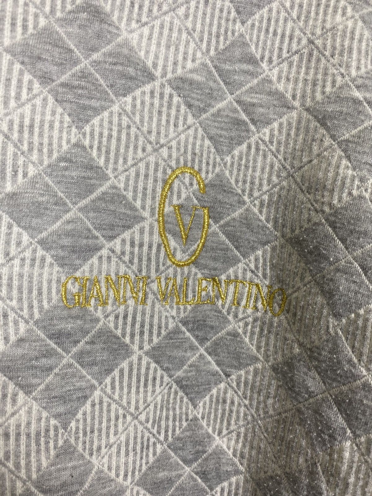 Gianni Valentino × Valentino × Vintage GK148 Vintage Gianni Valentino Embroiderey Logo Sweater Size US L / EU 52-54 / 3 - 4 Thumbnail