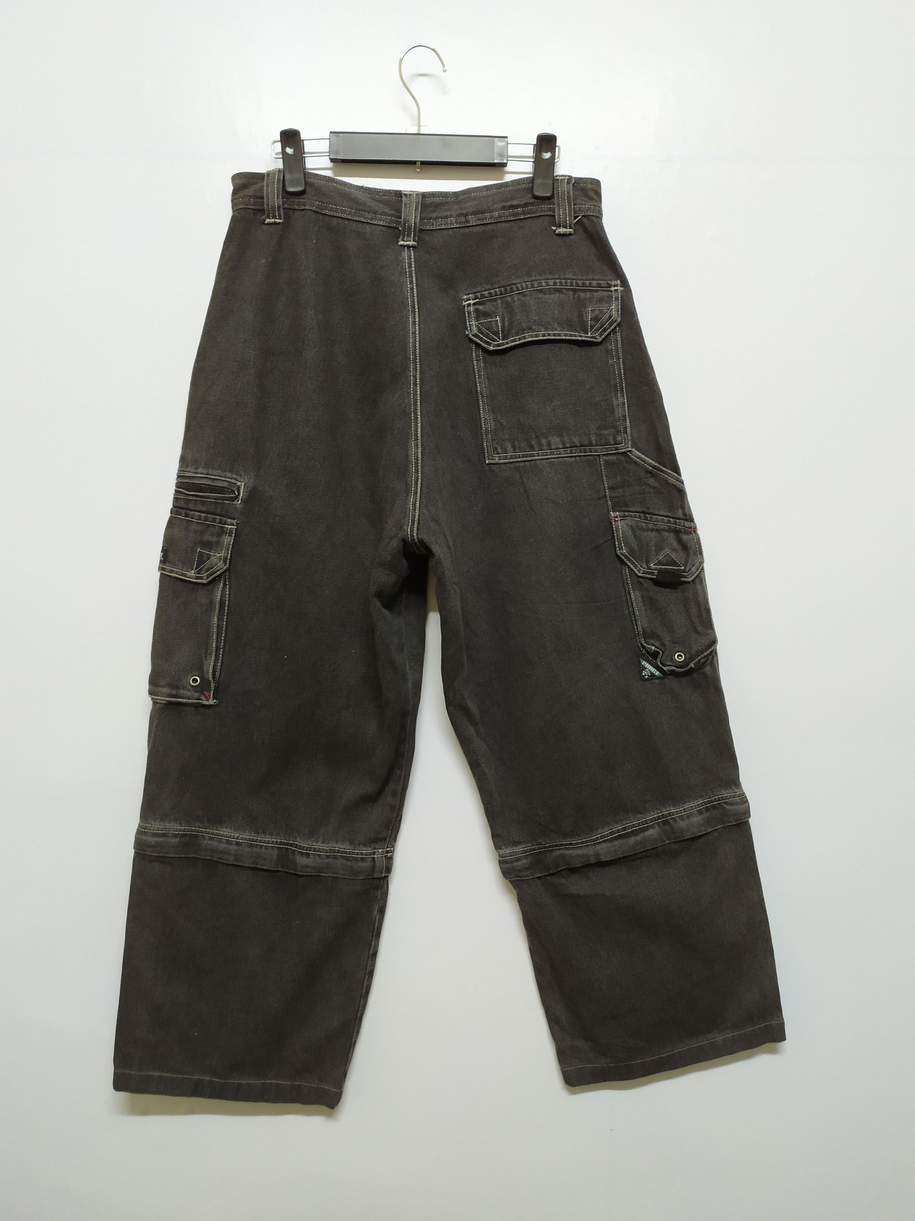 Japanese Brand VINTAGE PRACT DENIM BLACK CARGO PANTS Size US 32 / EU 48 - 14 Thumbnail