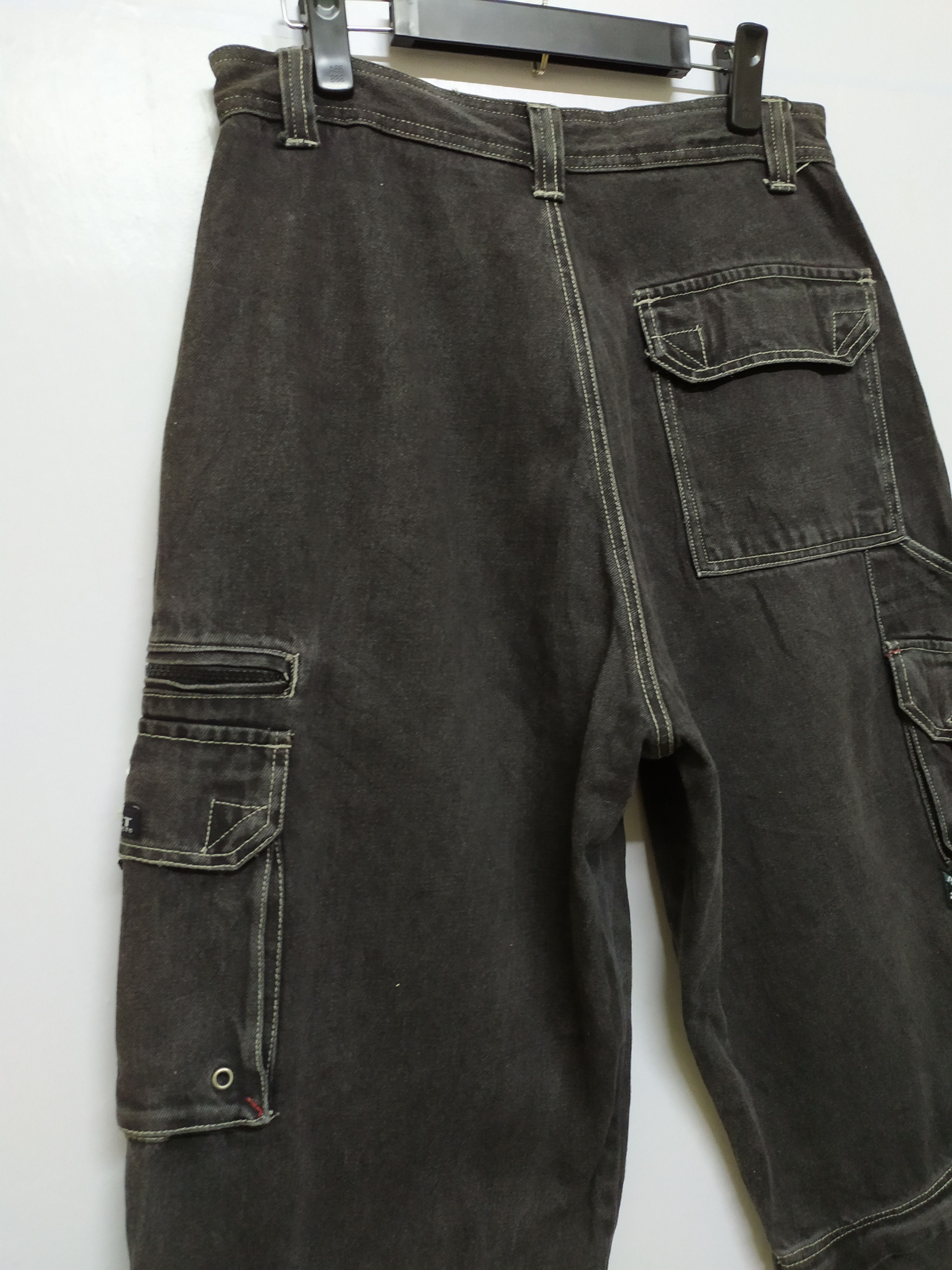Japanese Brand VINTAGE PRACT DENIM BLACK CARGO PANTS Size US 32 / EU 48 - 16 Thumbnail
