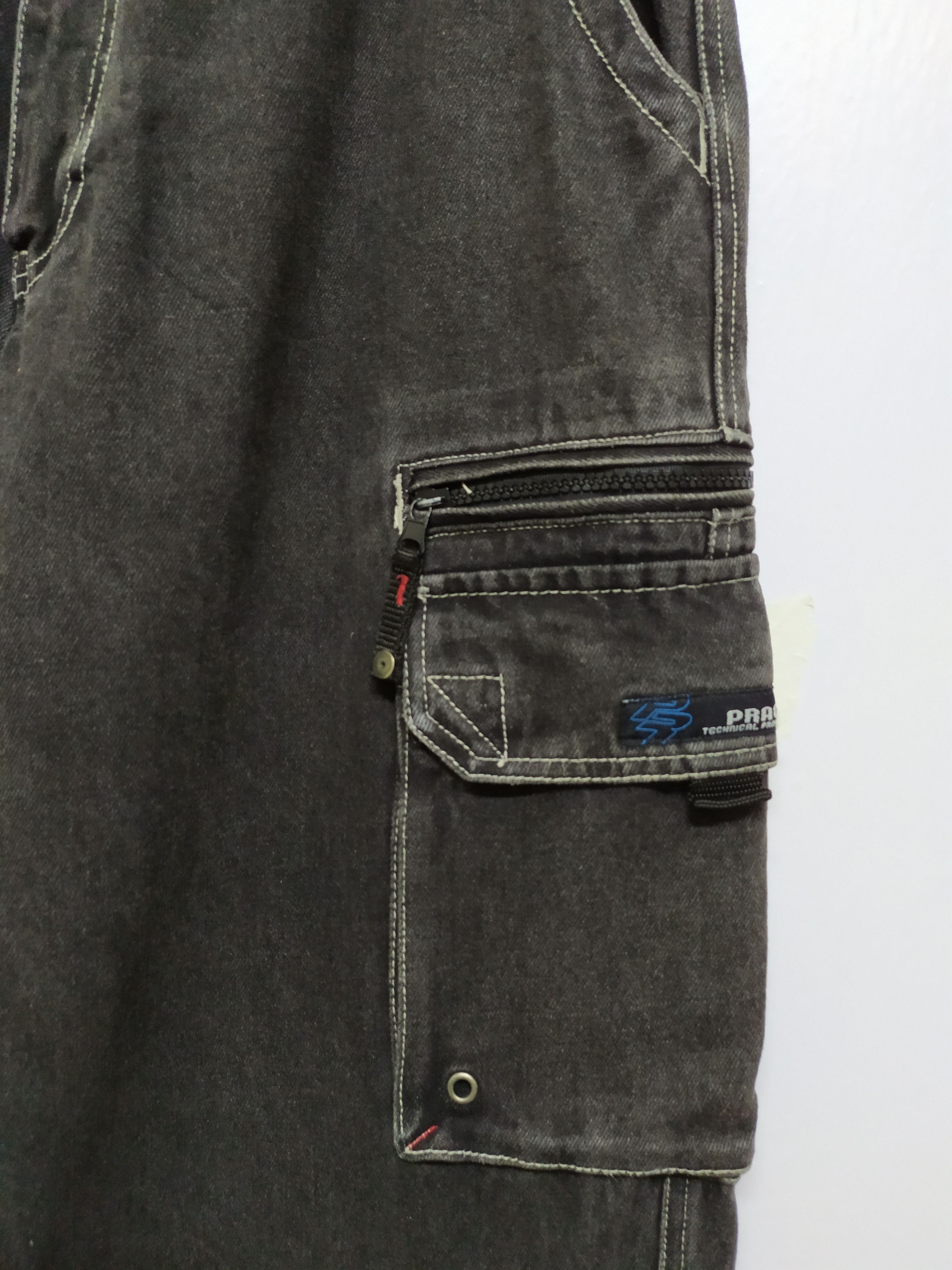Japanese Brand VINTAGE PRACT DENIM BLACK CARGO PANTS Size US 32 / EU 48 - 9 Thumbnail