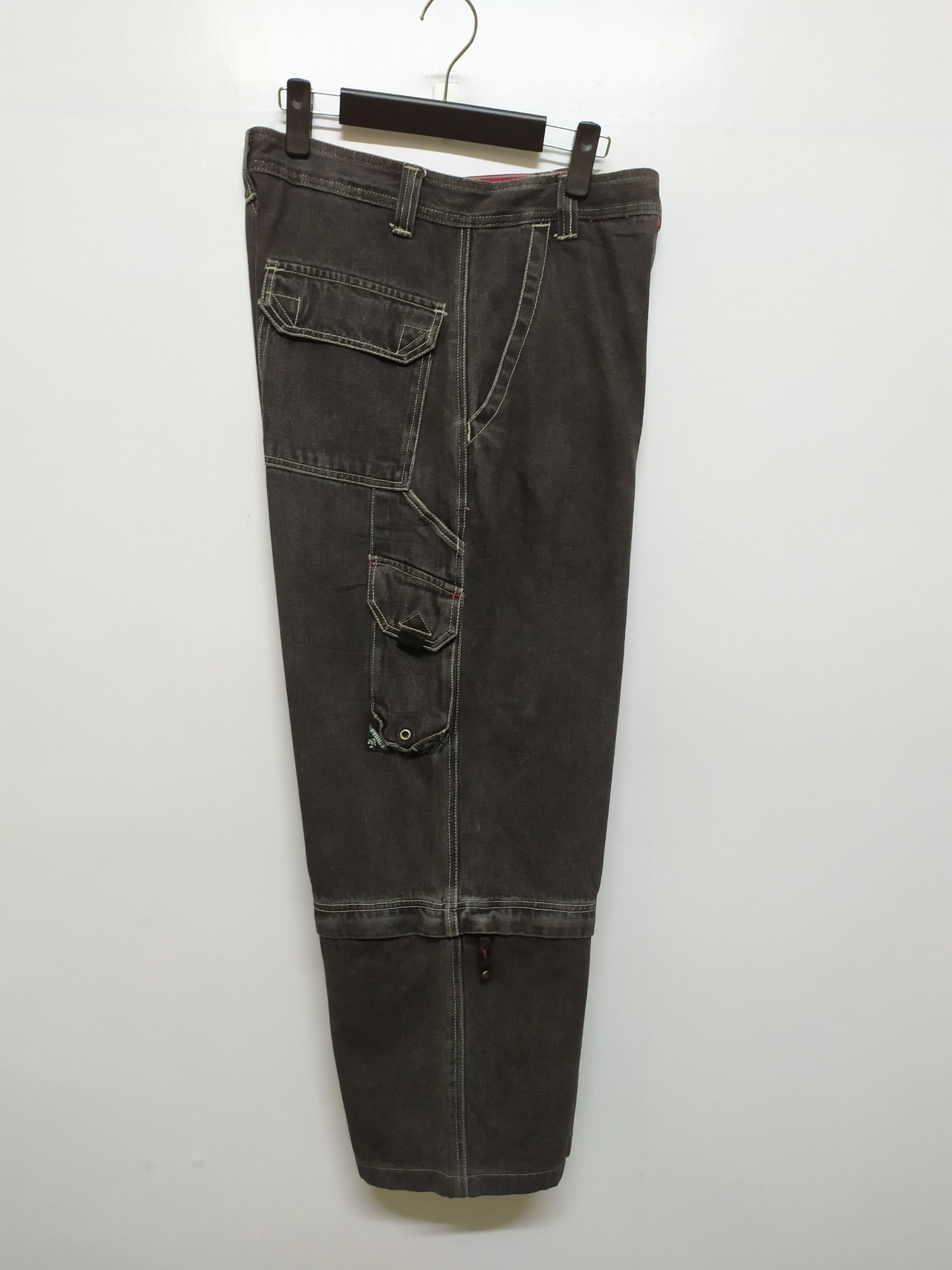 Japanese Brand VINTAGE PRACT DENIM BLACK CARGO PANTS Size US 32 / EU 48 - 4 Thumbnail