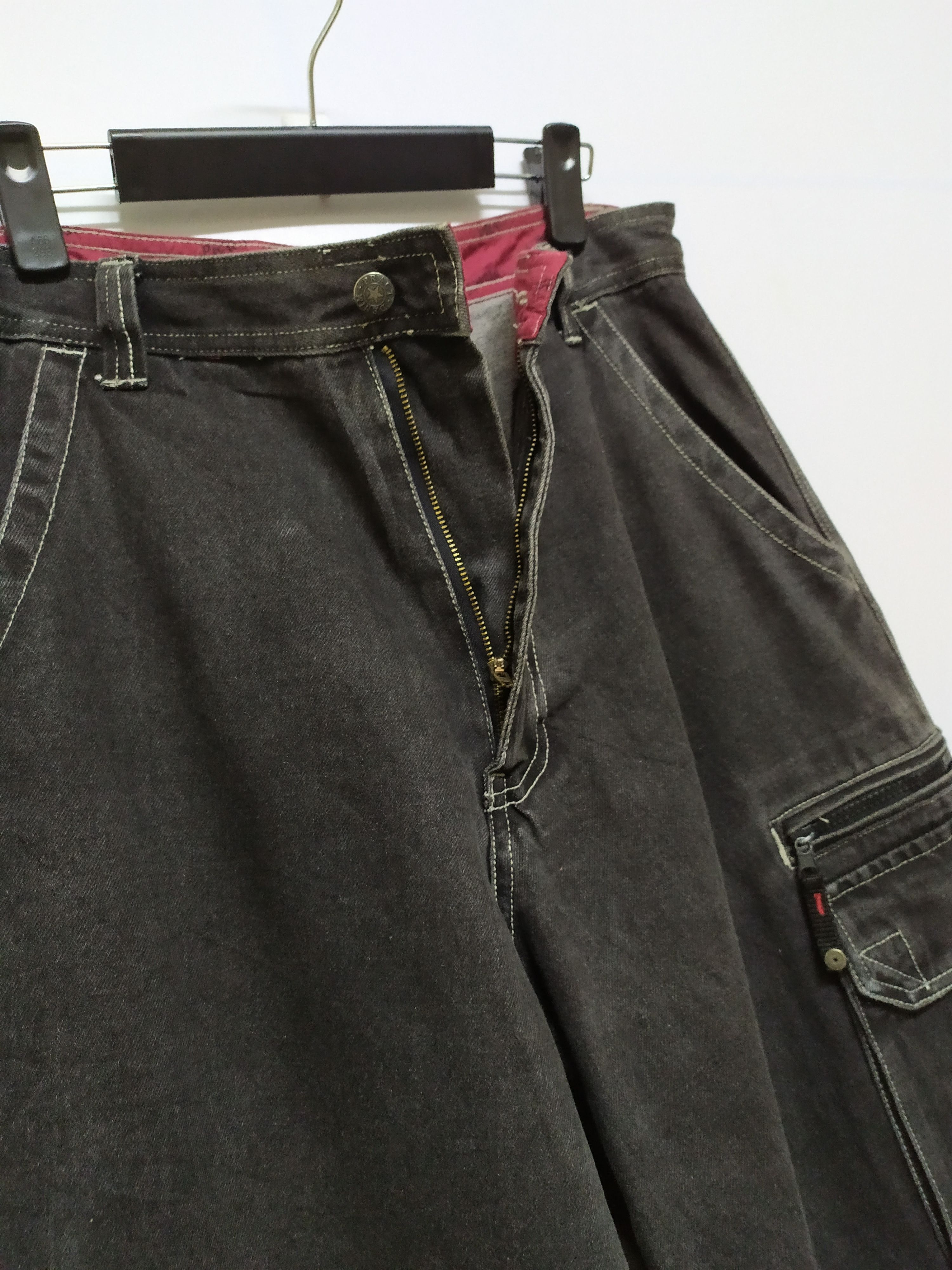 Japanese Brand VINTAGE PRACT DENIM BLACK CARGO PANTS Size US 32 / EU 48 - 10 Thumbnail