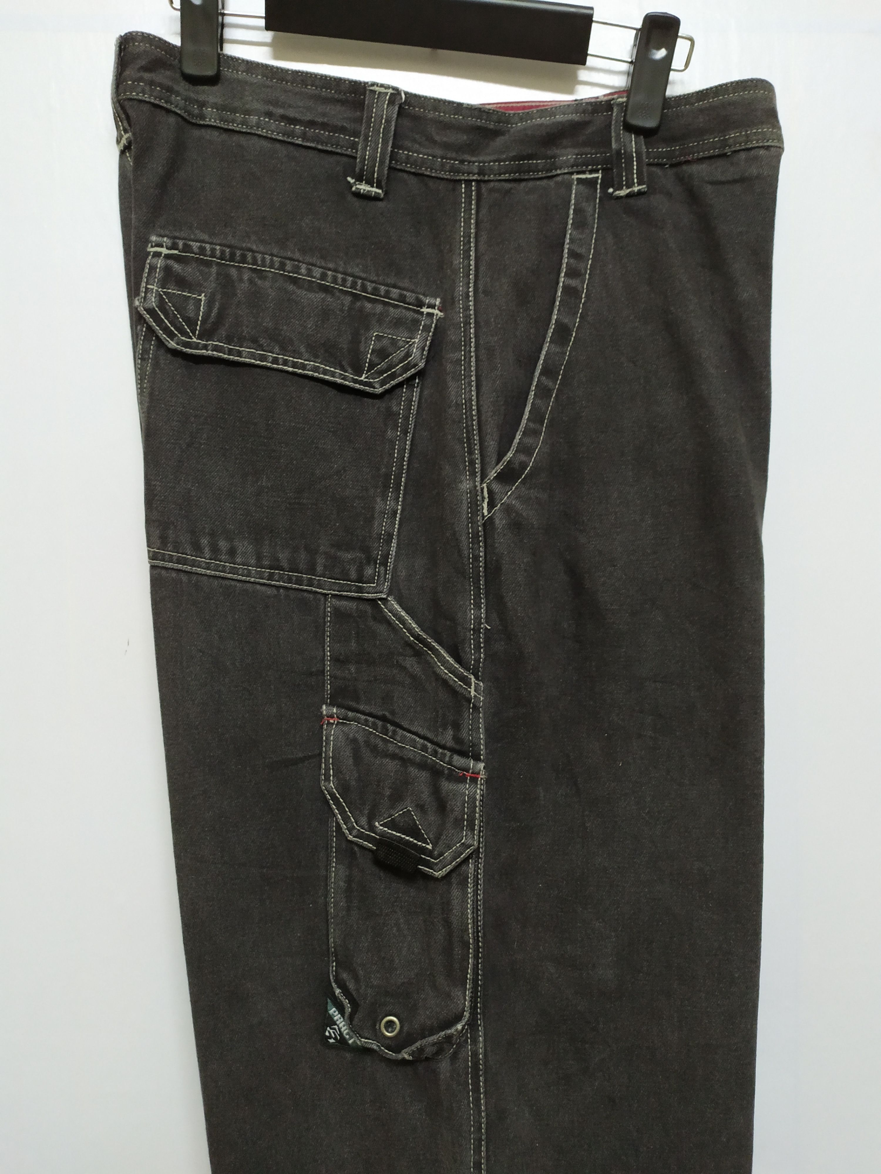 Japanese Brand VINTAGE PRACT DENIM BLACK CARGO PANTS Size US 32 / EU 48 - 6 Thumbnail
