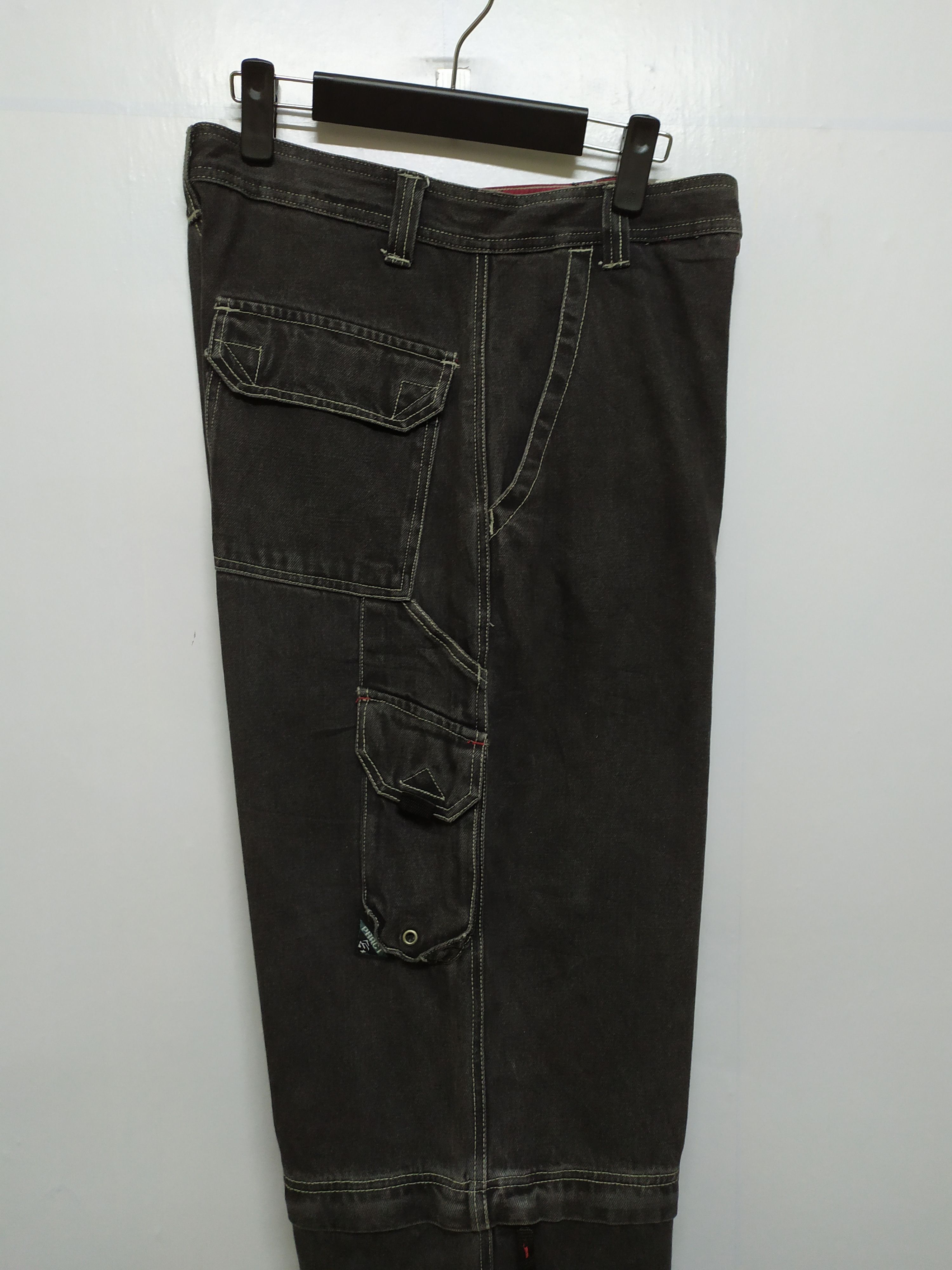 Japanese Brand VINTAGE PRACT DENIM BLACK CARGO PANTS Size US 32 / EU 48 - 5 Thumbnail
