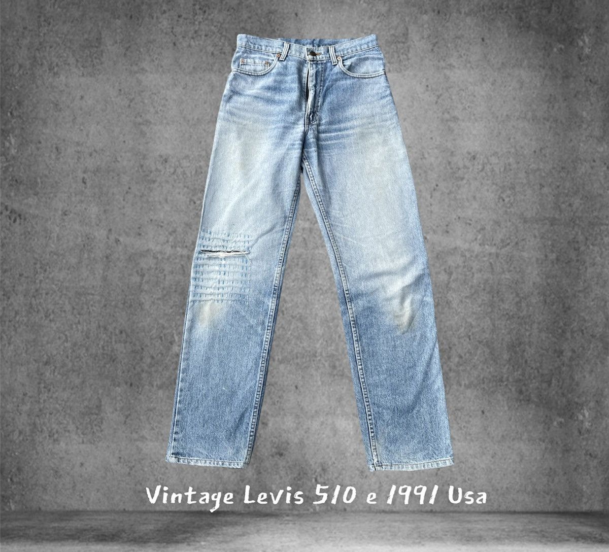 Levi's × Vintage Levis 510 e Vintage 1991 Usa Aging Distressed Rework ...