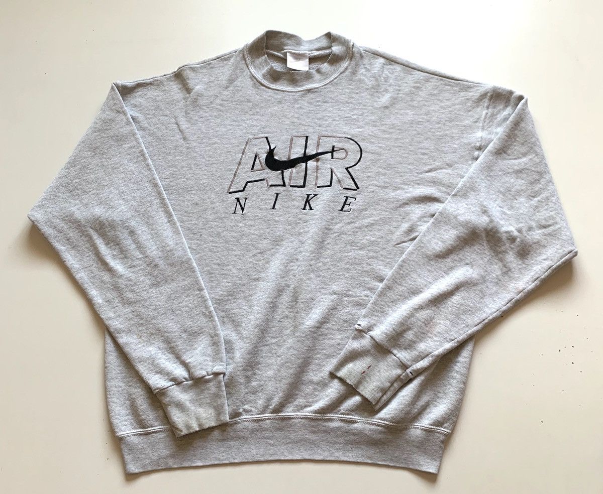 Nike Vintage 1990s Nike Embroidered Graphic Bootleg Crewneck Rare Size US XL / EU 56 / 4 - 1 Thumbnail