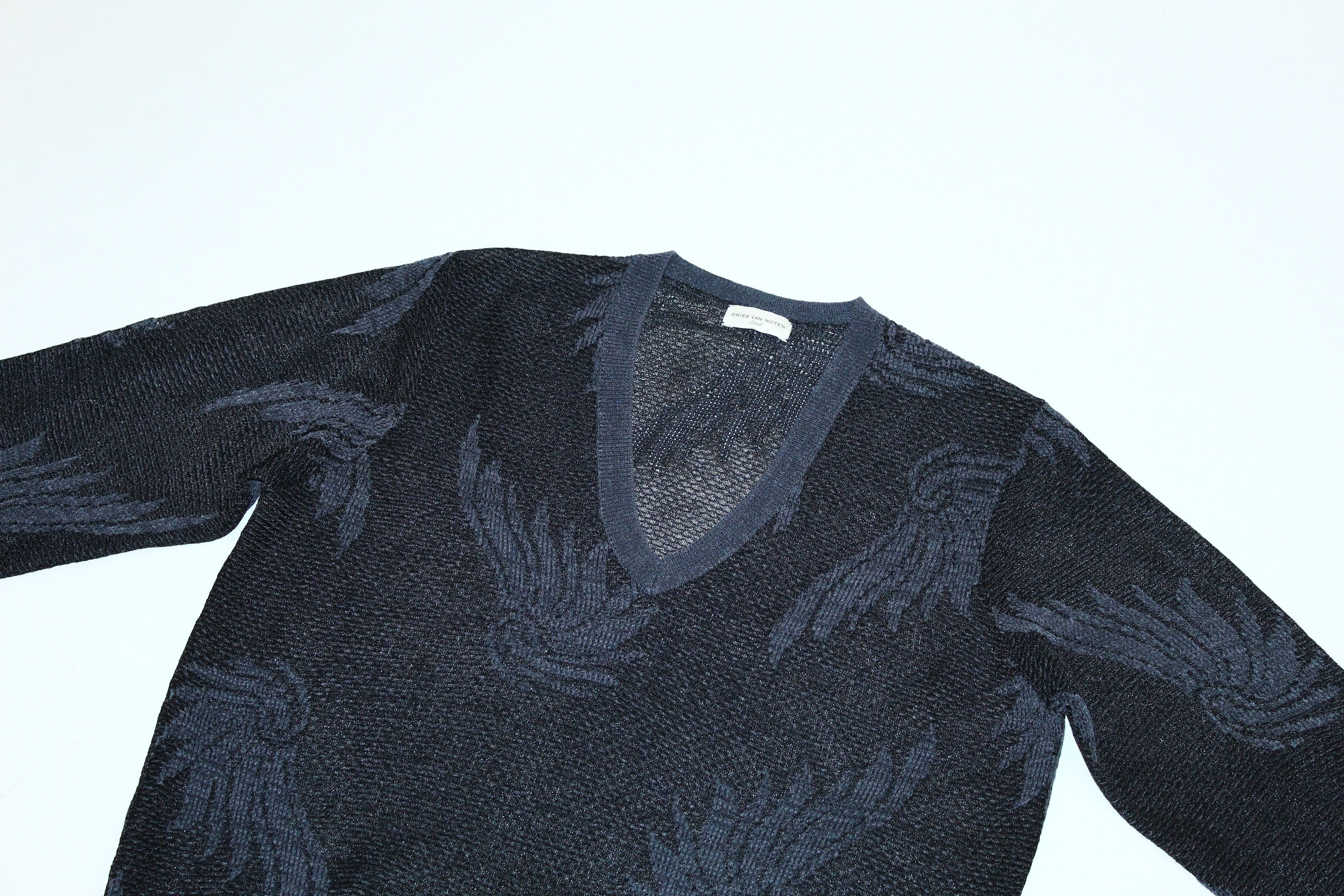 Dries Van Noten Dries Van Noten S/S16 Iconic Print Crochet Knit Jumper Size US S / EU 44-46 / 1 - 6 Thumbnail