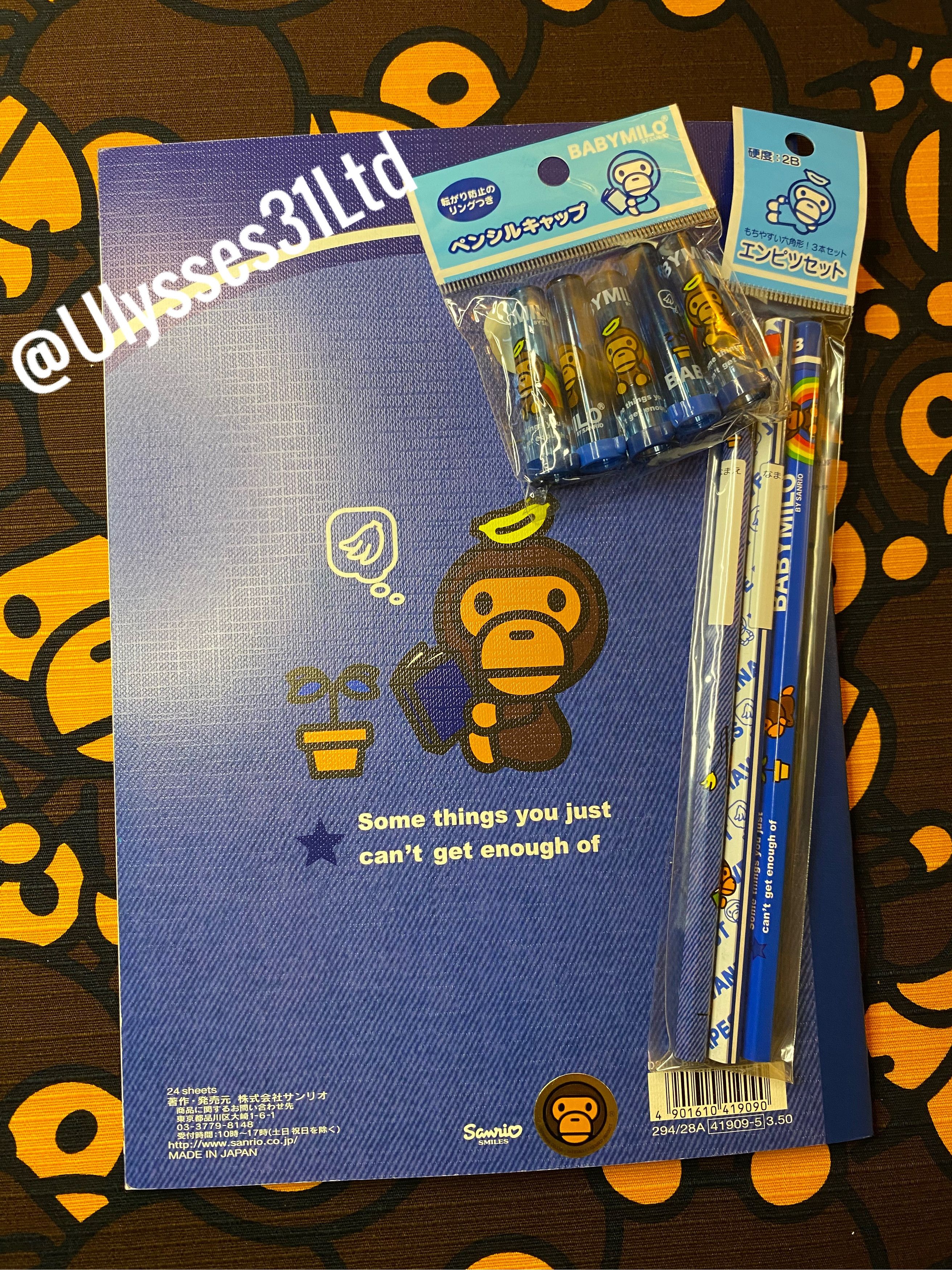 Bape Bape Baby Milo Notebook & Pencil Set Size ONE SIZE - 5 Thumbnail