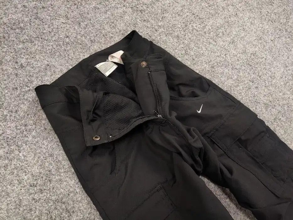 Nike Vintage 90's Nike logo Cargo Black wide light Bondage Pants Size 30" / US 8 / IT 44 - 8 Thumbnail