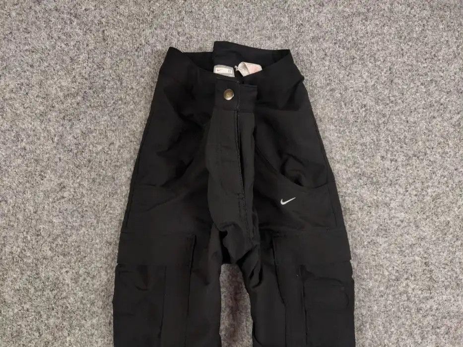 Nike Vintage 90's Nike logo Cargo Black wide light Bondage Pants Size 30" / US 8 / IT 44 - 3 Thumbnail