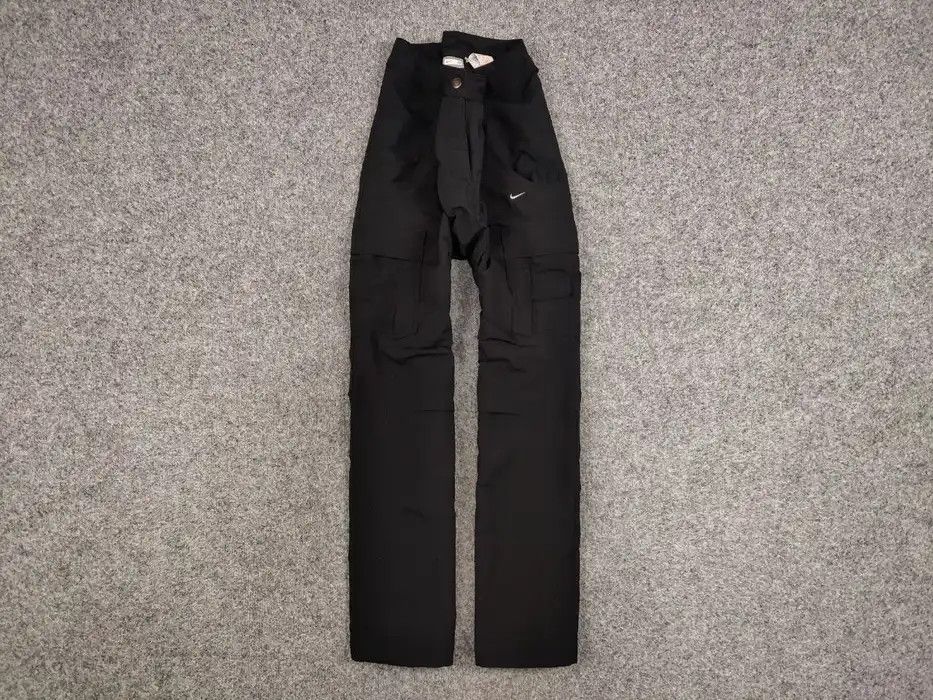 Nike Vintage 90's Nike logo Cargo Black wide light Bondage Pants Size 30" / US 8 / IT 44 - 1 Thumbnail