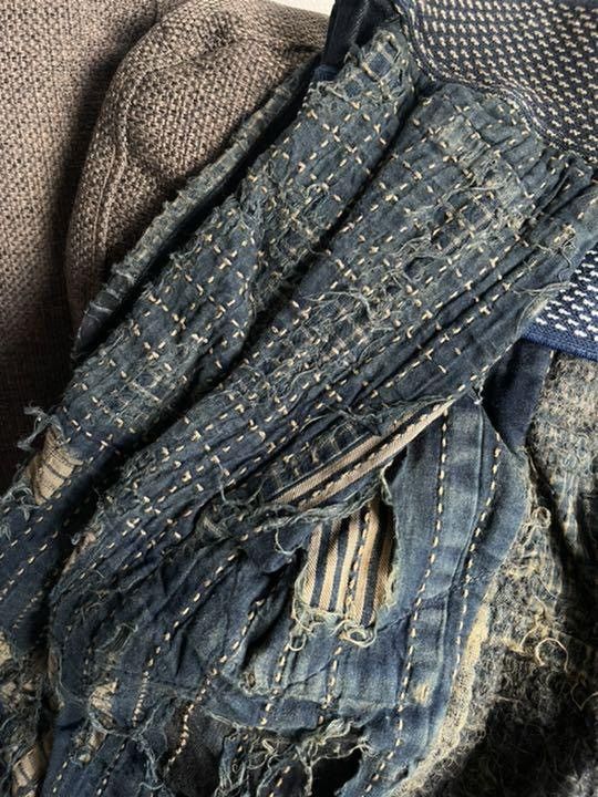 Kapital Kapital Boro Crash Sirloin Old man and the sea Denim Shorts Size US 34 / EU 50 - 8 Thumbnail