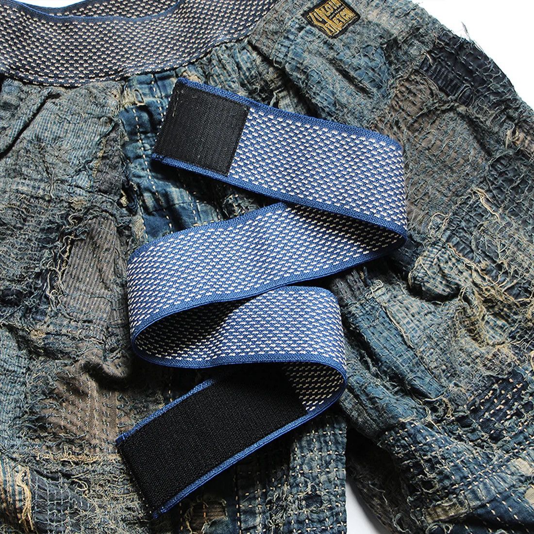 Kapital Kapital Boro Crash Sirloin Old man and the sea Denim Shorts Size US 34 / EU 50 - 14 Thumbnail