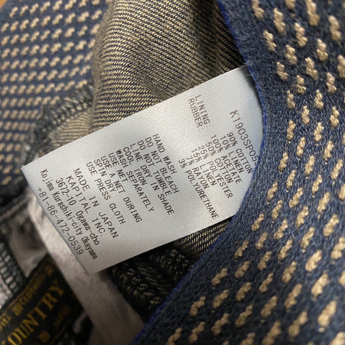 Kapital Kapital Boro Crash Sirloin Old man and the sea Denim Shorts Size US 34 / EU 50 - 11 Thumbnail