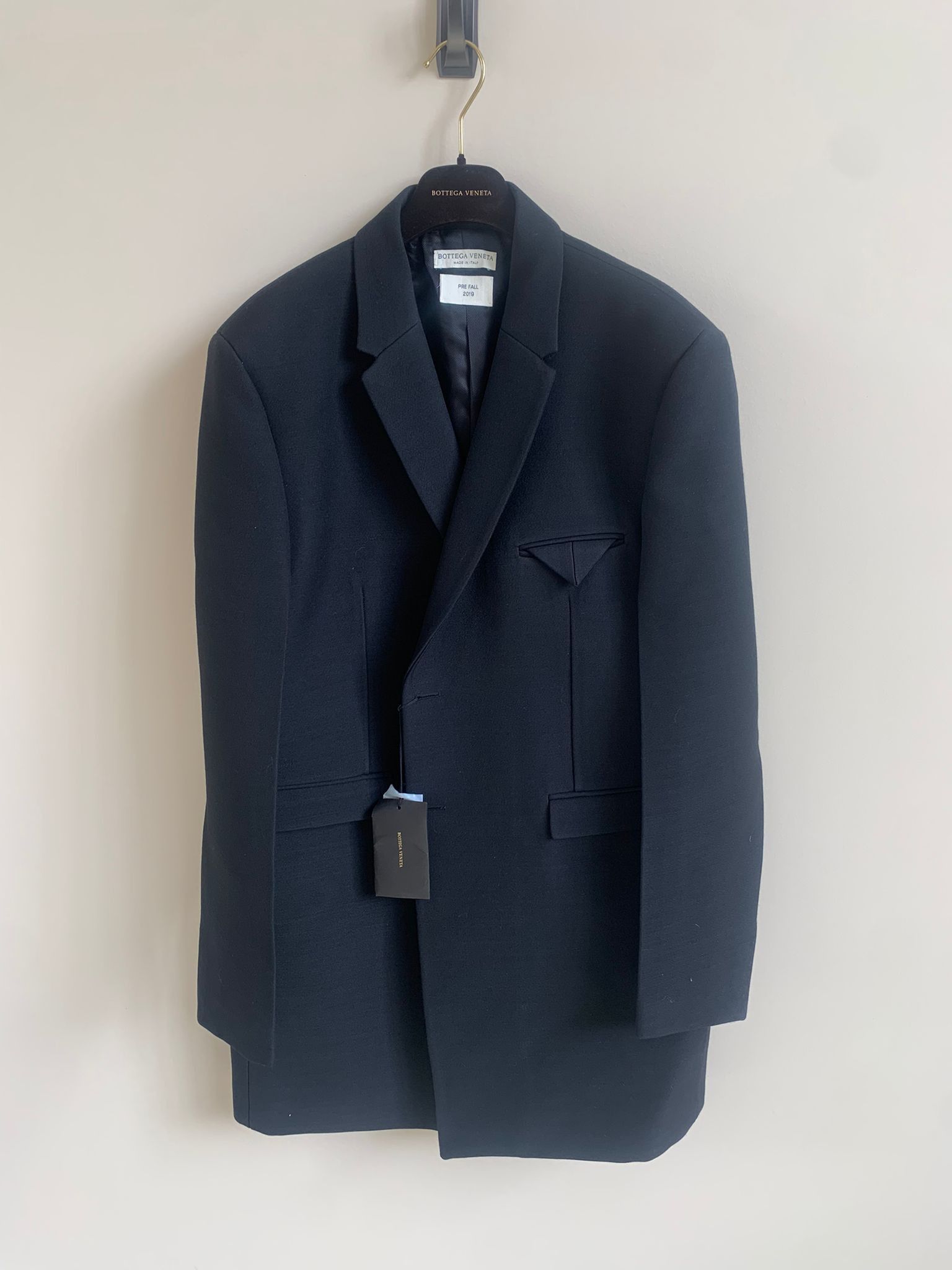 Bottega Veneta Compact Dry Wool Coat in Black Size US M / EU 48-50 / 2 - 3 Thumbnail