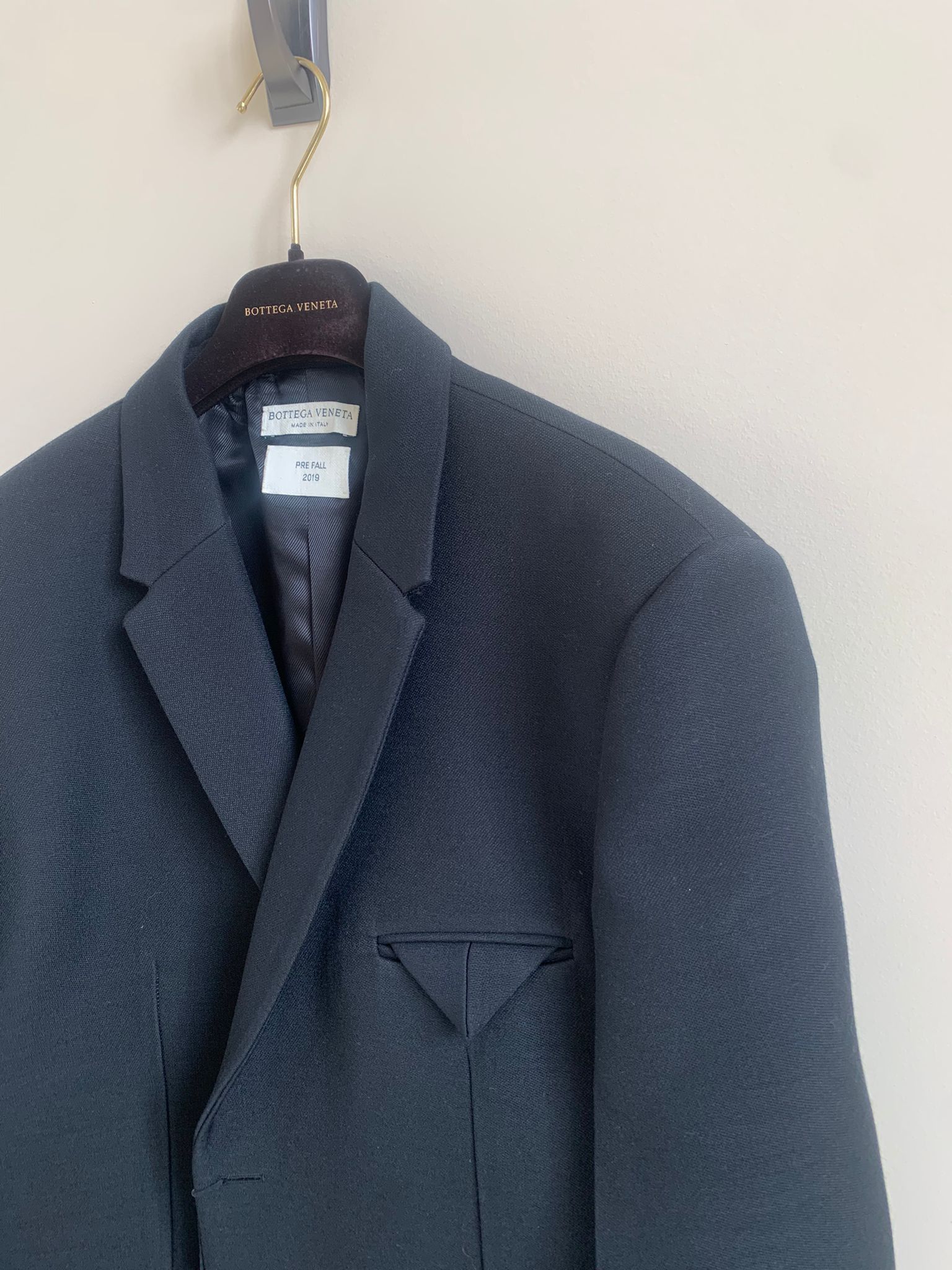 Bottega Veneta Compact Dry Wool Coat in Black Size US M / EU 48-50 / 2 - 5 Thumbnail