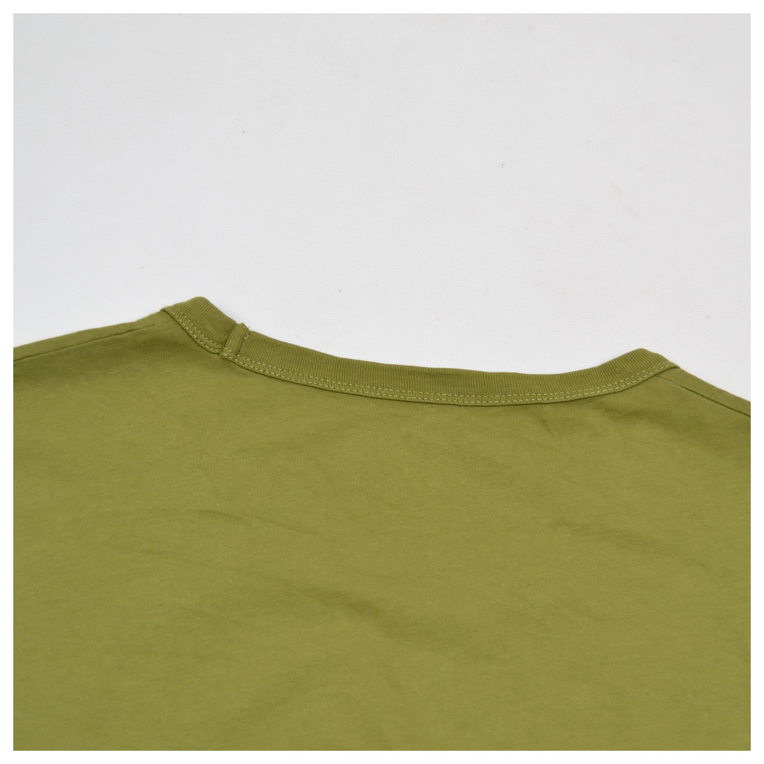 Belstaff × Vintage Belstaff 3XL Olive Green Big Logo Cotton T Shirt Size US XXL / EU 58 / 5 - 19 Thumbnail