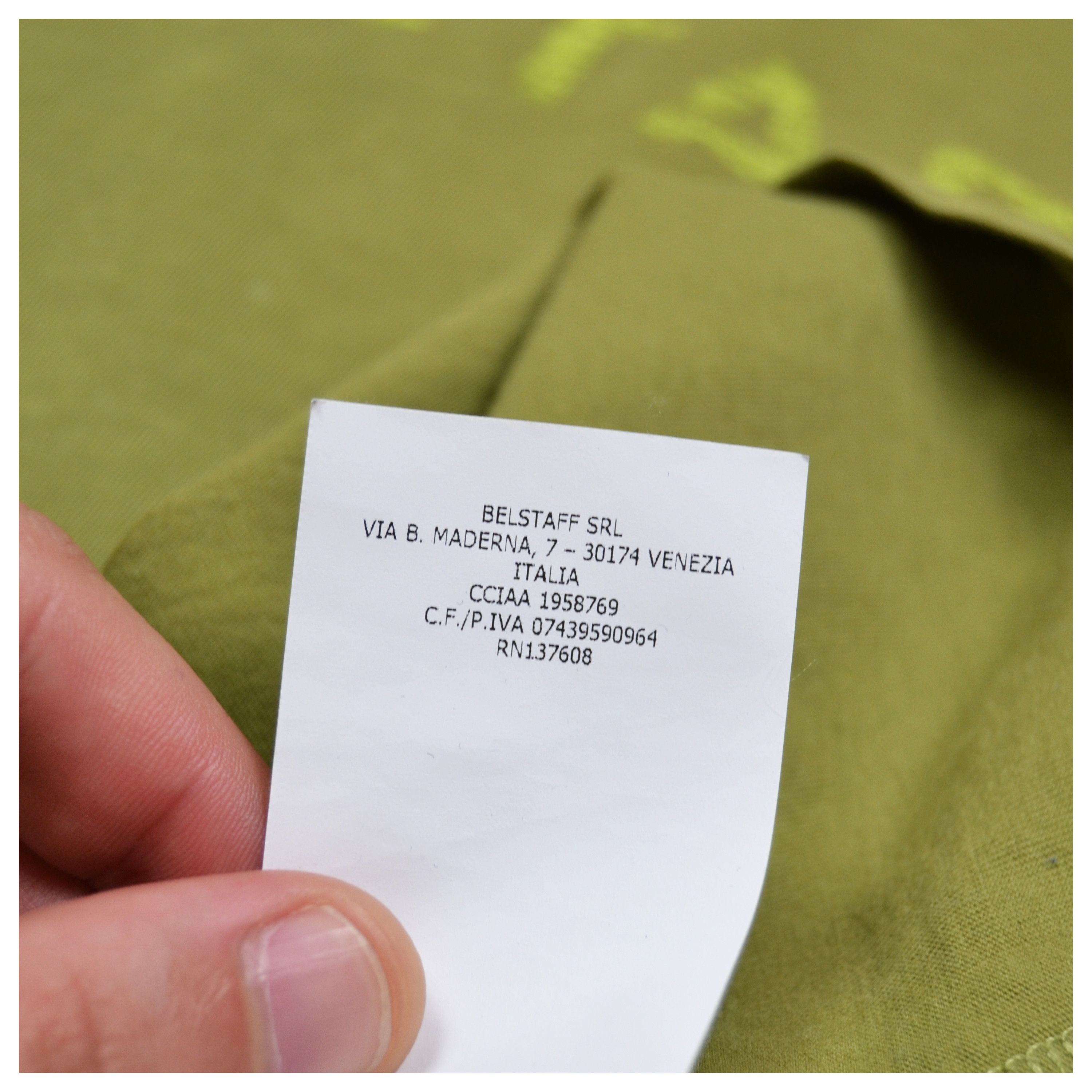 Belstaff × Vintage Belstaff 3XL Olive Green Big Logo Cotton T Shirt Size US XXL / EU 58 / 5 - 14 Thumbnail