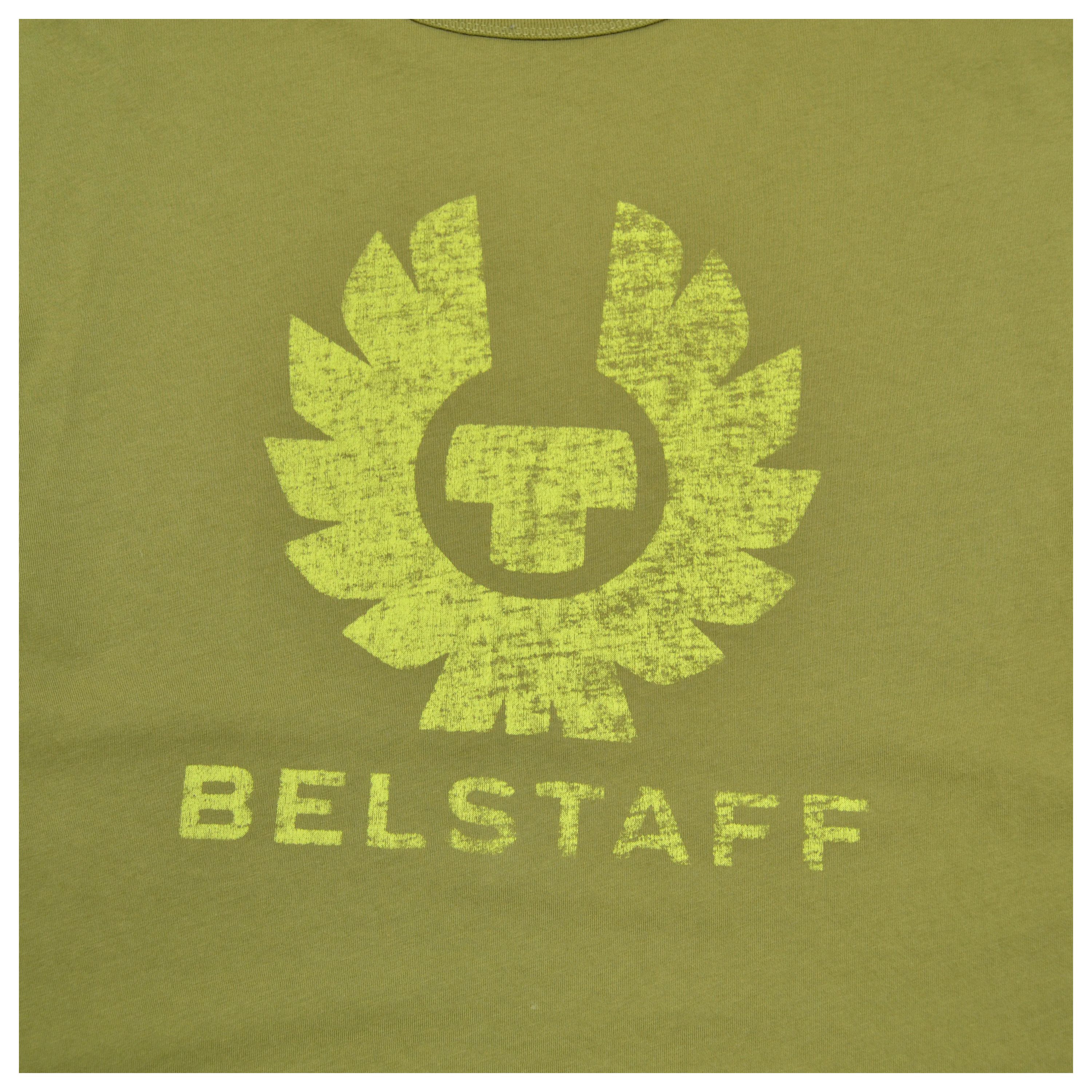 Belstaff × Vintage Belstaff 3XL Olive Green Big Logo Cotton T Shirt Size US XXL / EU 58 / 5 - 2 Thumbnail