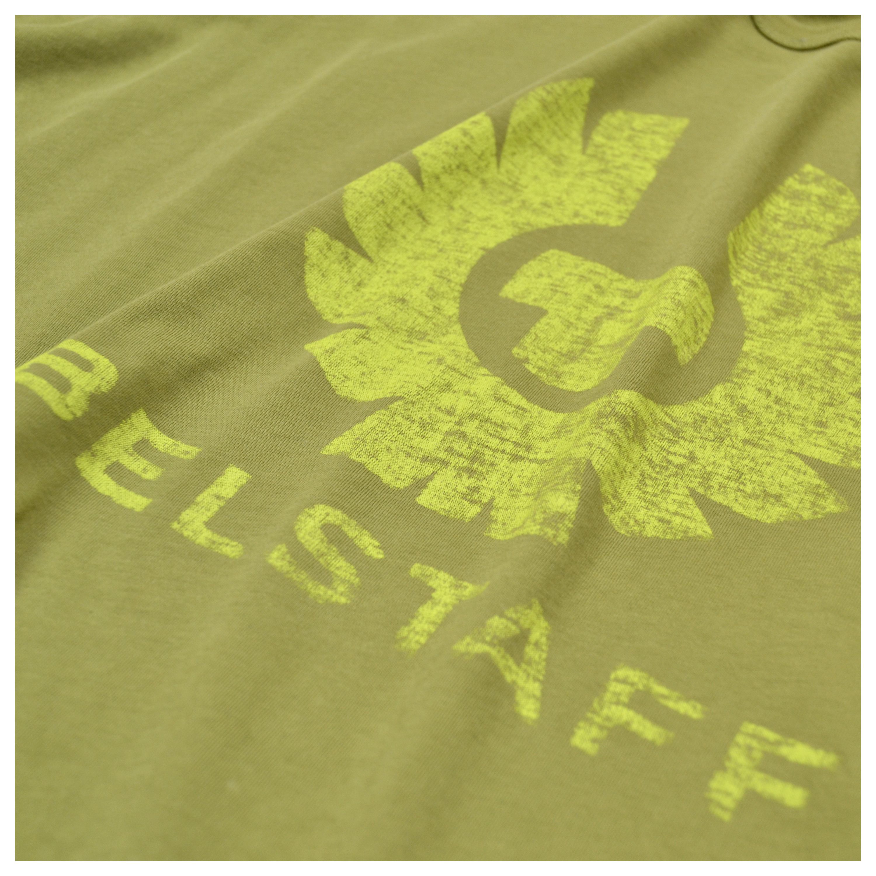 Belstaff × Vintage Belstaff 3XL Olive Green Big Logo Cotton T Shirt Size US XXL / EU 58 / 5 - 12 Thumbnail