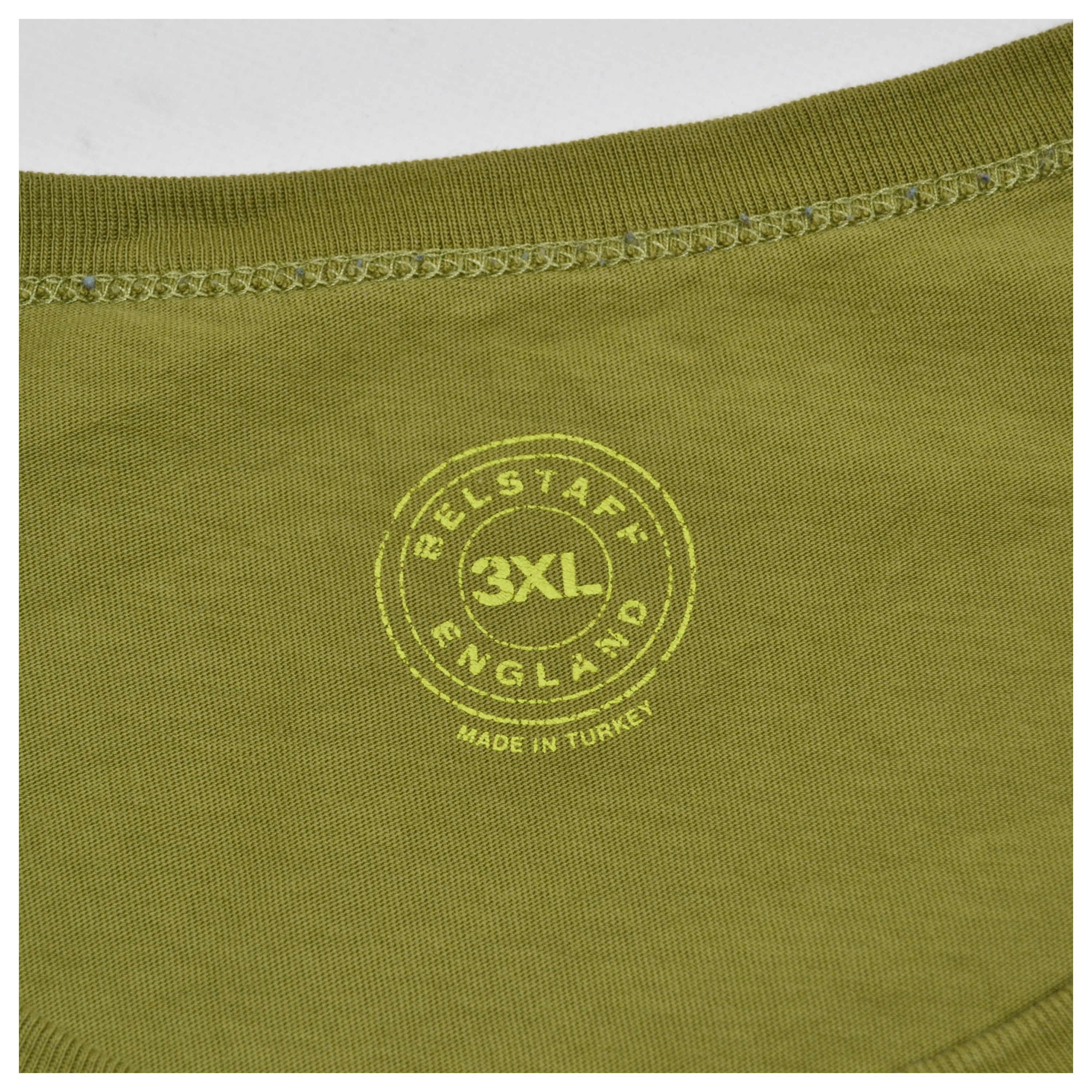 Belstaff × Vintage Belstaff 3XL Olive Green Big Logo Cotton T Shirt Size US XXL / EU 58 / 5 - 11 Thumbnail