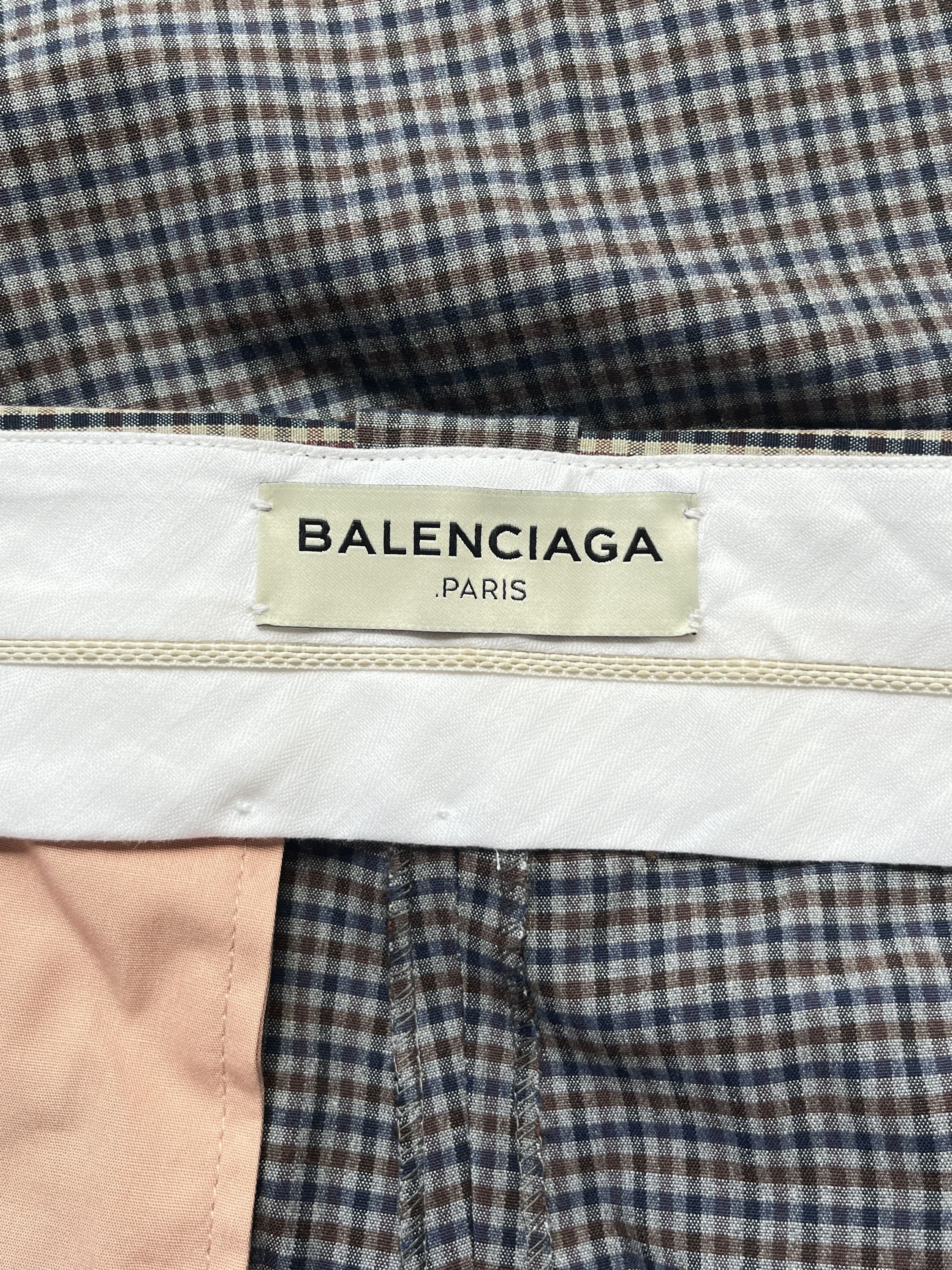 Balenciaga ⚡️QUICK SALE⚡️Sample Balenciaga by Demna Grey Checked Pants Size US 31 - 3 Thumbnail