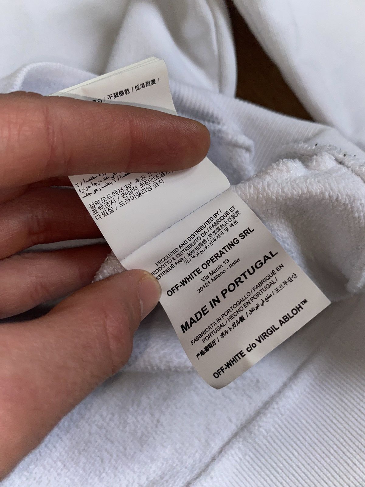 Off-White Off-White white hoodie Zombie kiss kisses | Grailed