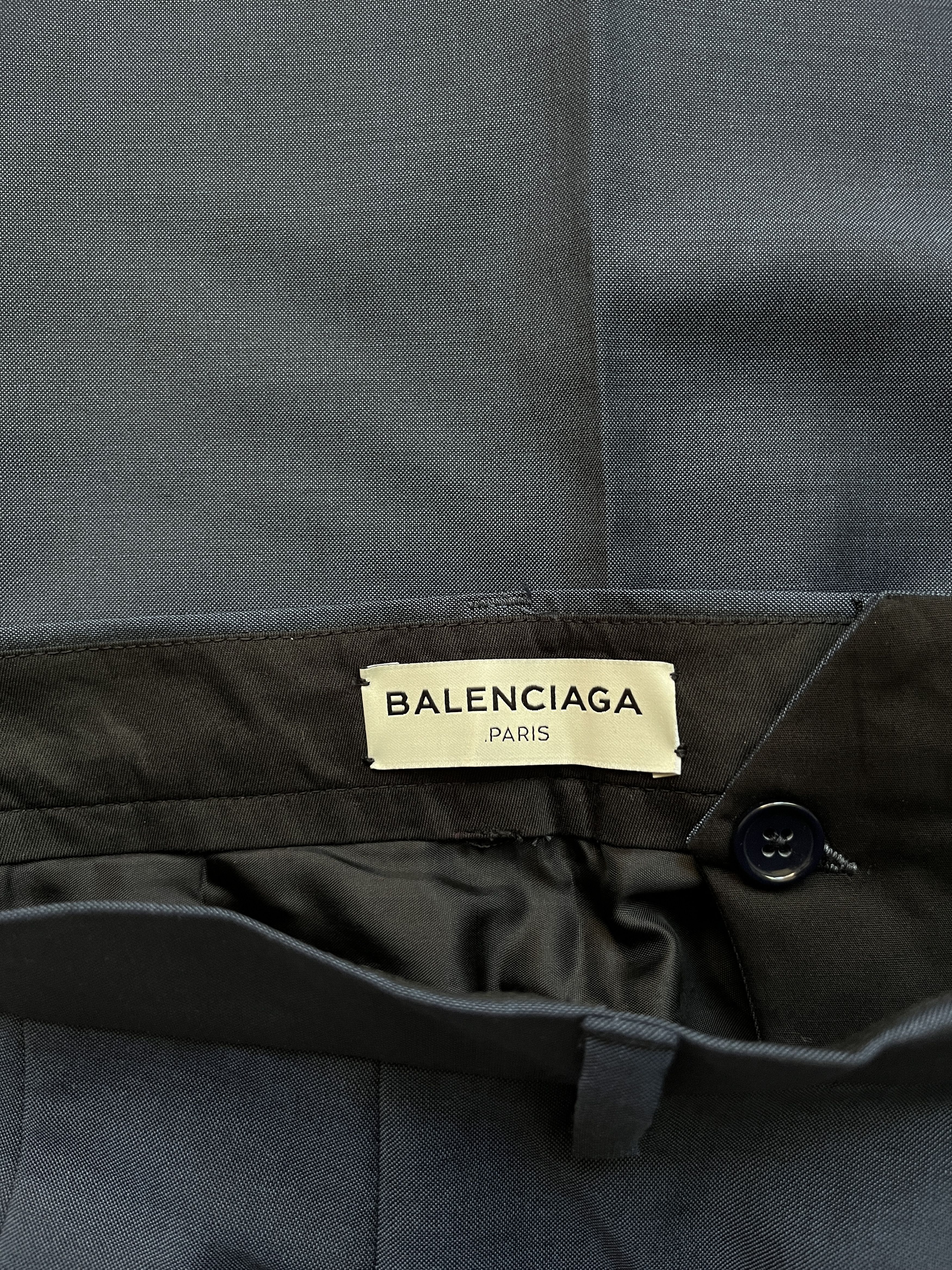 Balenciaga ⚡️QUICK SALE⚡️Sample Balenciaga by Demna Navy Trousers Size US 36 / EU 52 - 3 Thumbnail