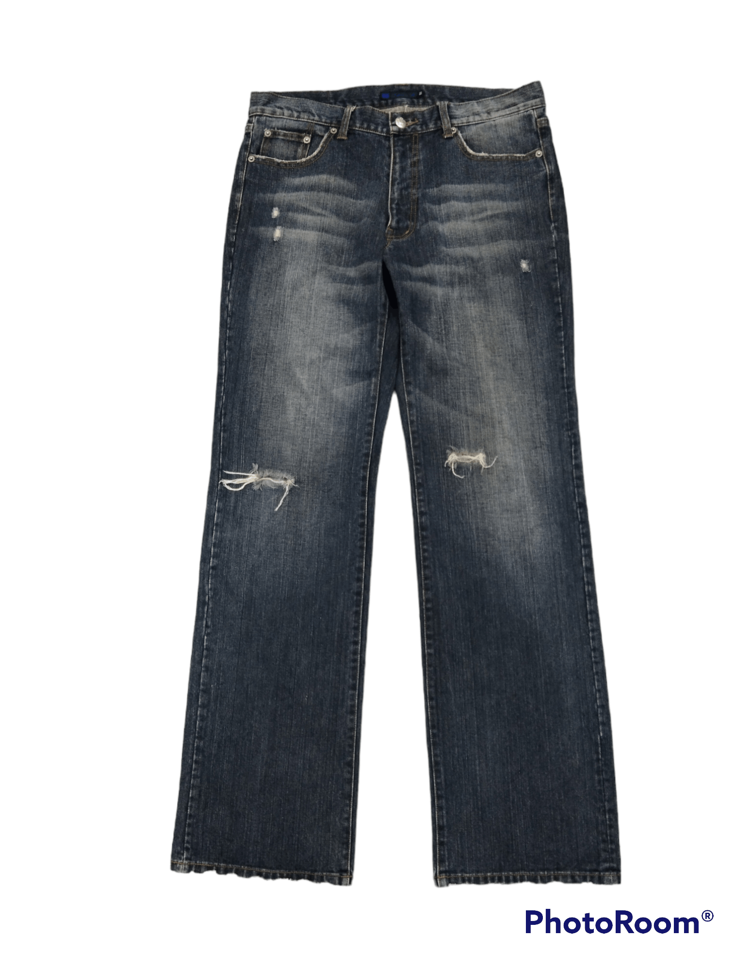 Japanese Brand SUPER SICK RIPED CUSTOM CULTURE DENIM PANTS Size US 33 - 1 Thumbnail