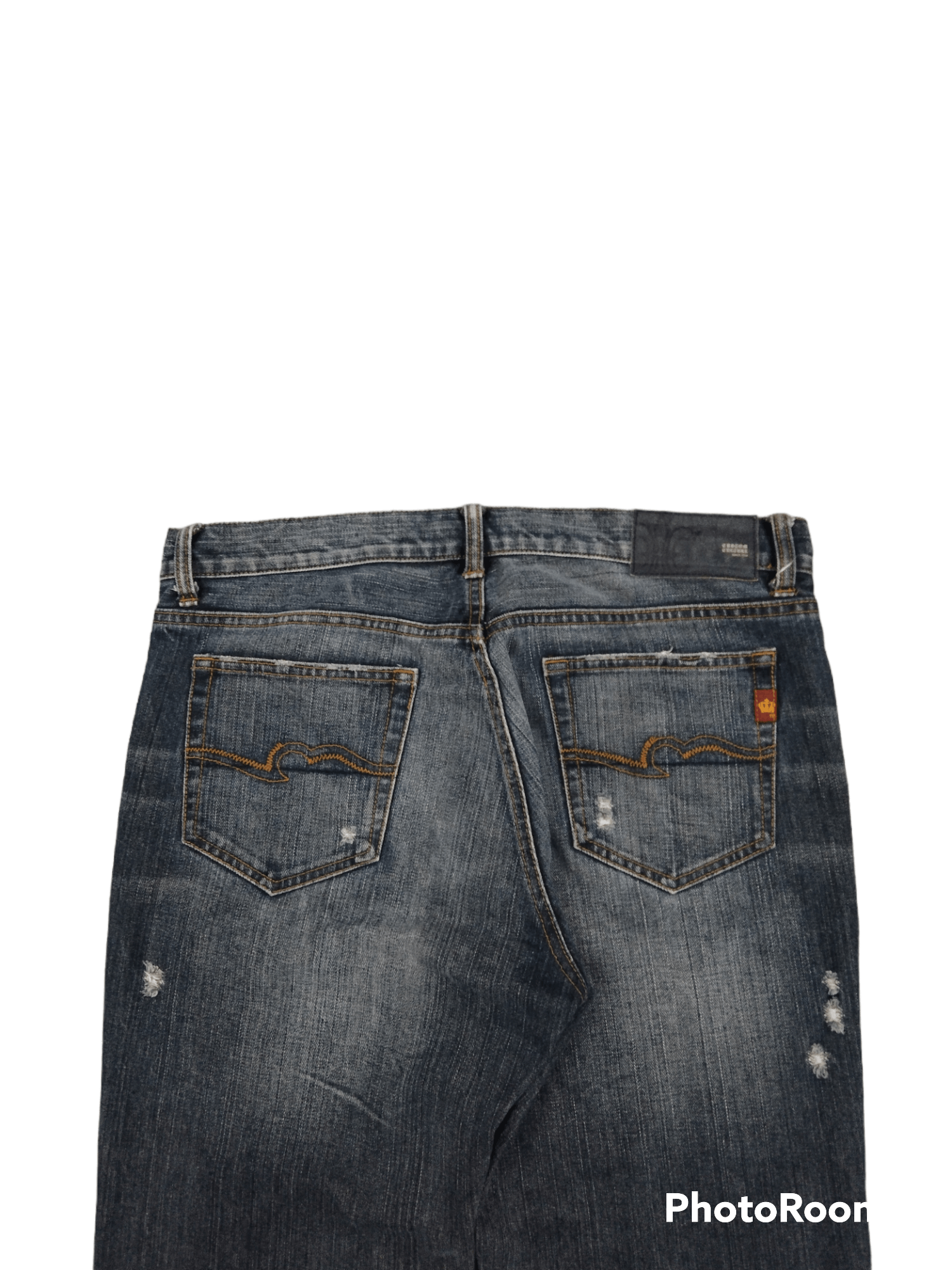 Japanese Brand SUPER SICK RIPED CUSTOM CULTURE DENIM PANTS Size US 33 - 4 Thumbnail