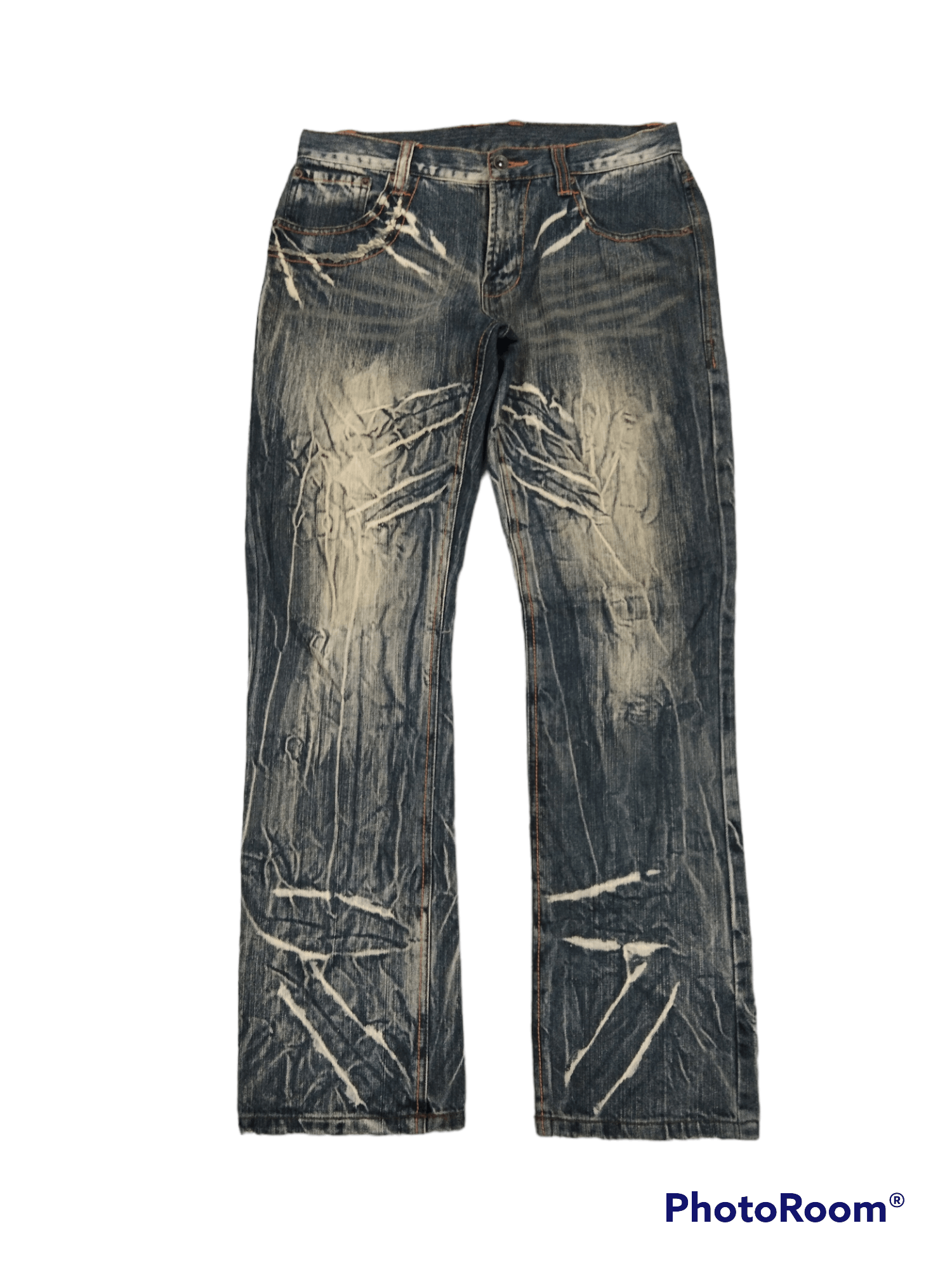 Japanese Brand SUPER SICK RUSTY CLONE DEVGRU DENIM PANTS Size US 30 / EU 46 - 1 Thumbnail