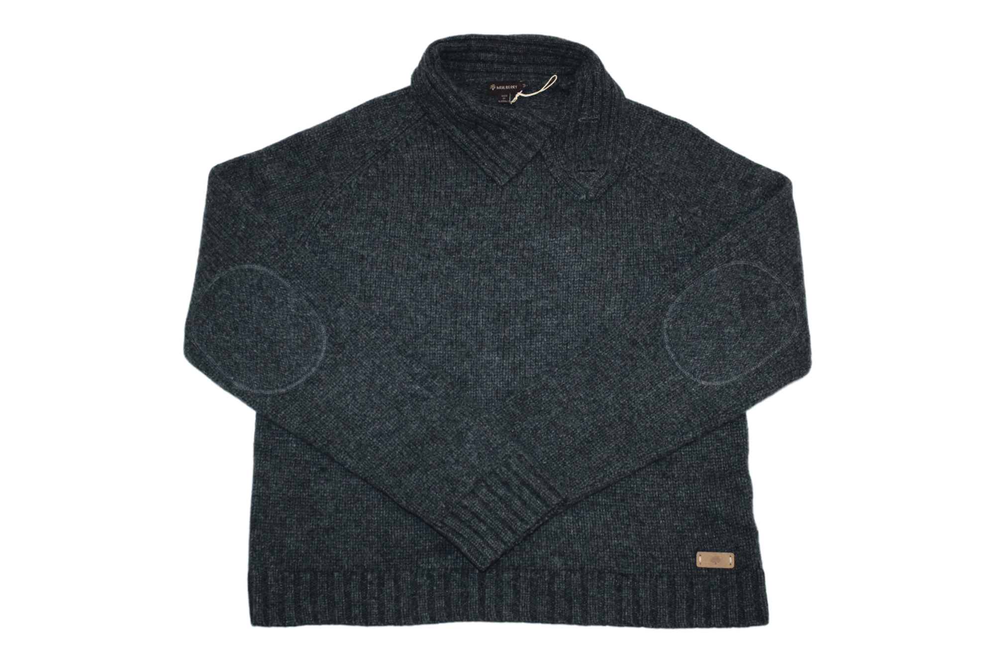 Mulberry Mulberry High Neck Australian Lambswool Cable Knit Sweater Size US M / EU 48-50 / 2 - 12 Thumbnail