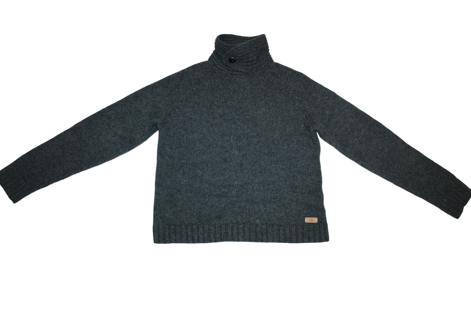 Mulberry Mulberry High Neck Australian Lambswool Cable Knit Sweater Size US M / EU 48-50 / 2 - 6 Thumbnail