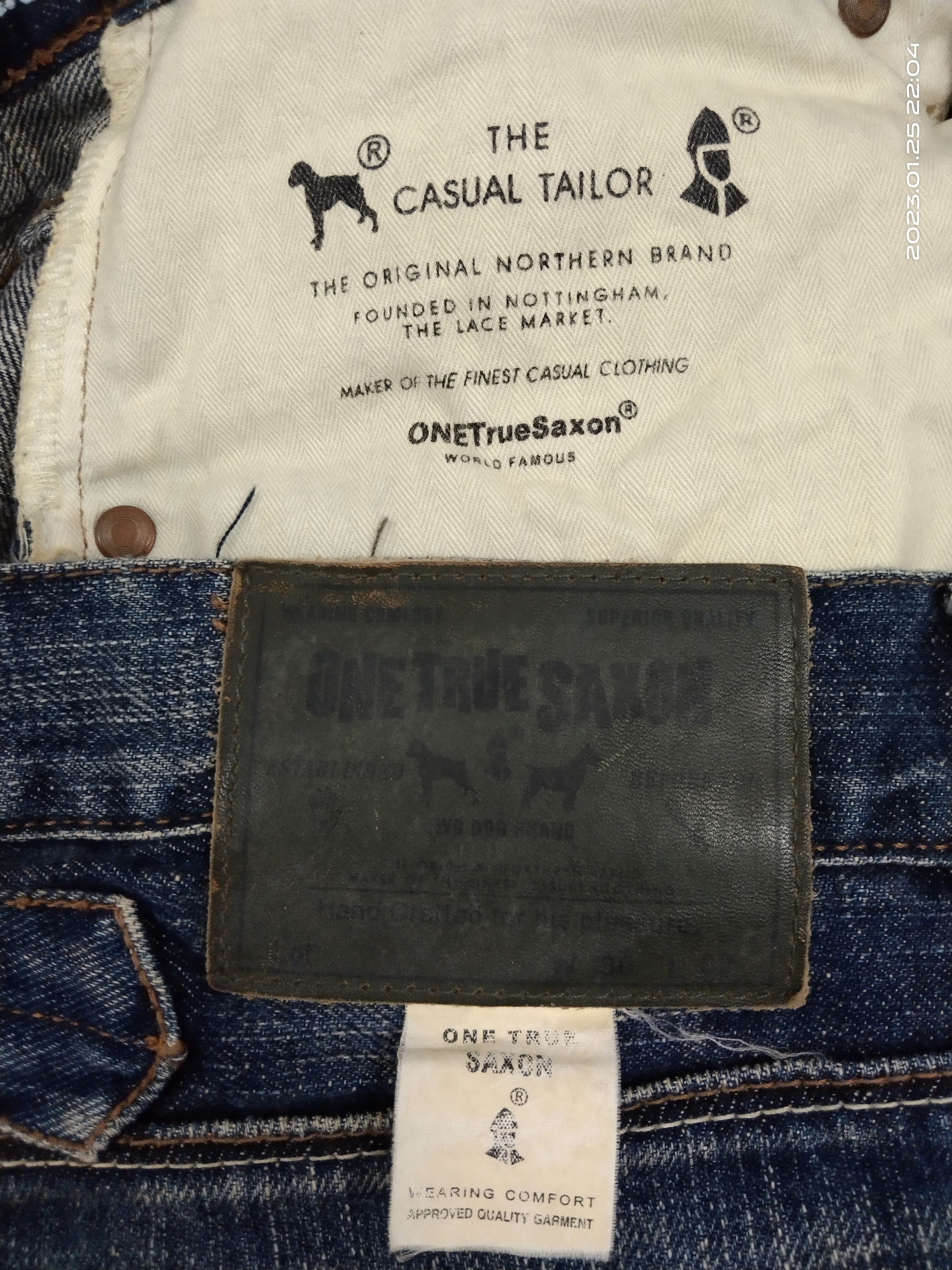 Art Comes First SICK WASHED BLUE PACTHWORK INDIGO FARM CROSS ONE TRUE SAXON Size US 30 / EU 46 - 12 Thumbnail