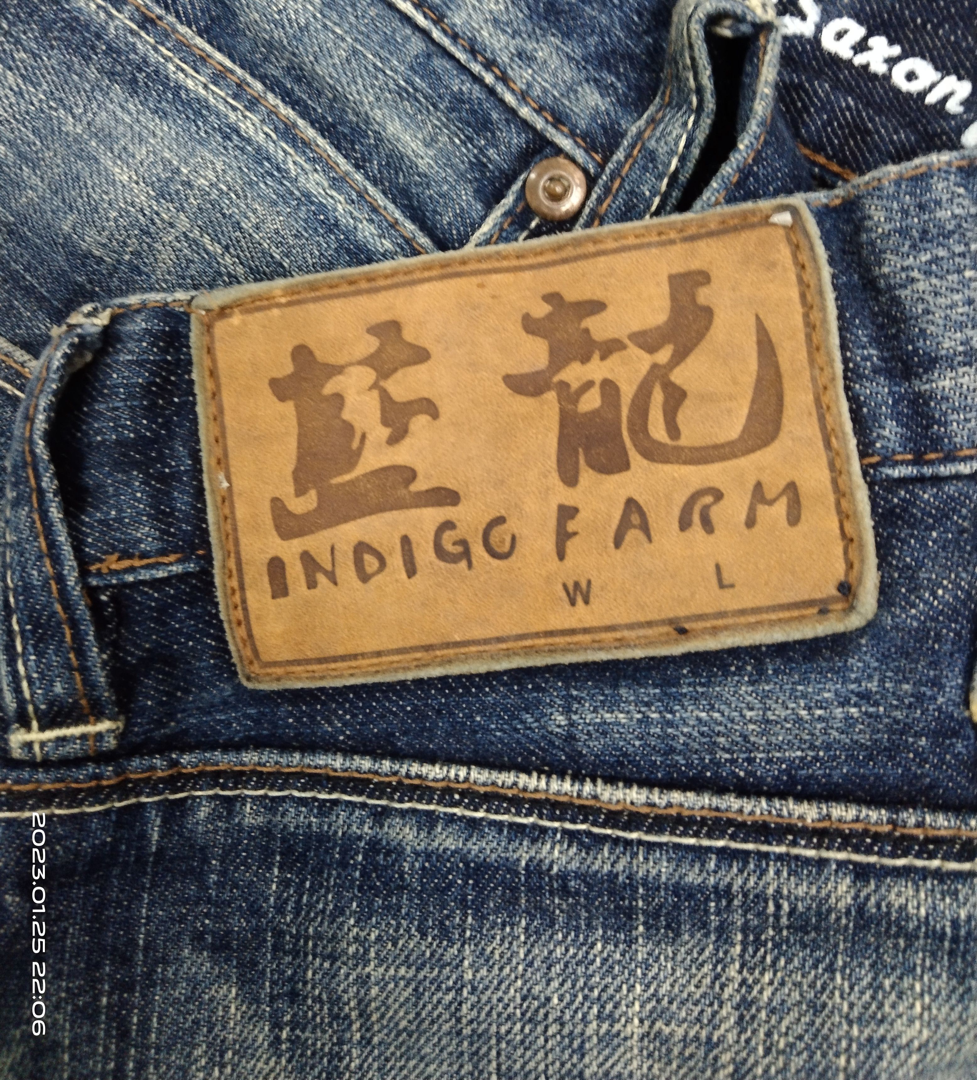 Art Comes First SICK WASHED BLUE PACTHWORK INDIGO FARM CROSS ONE TRUE SAXON Size US 30 / EU 46 - 11 Thumbnail