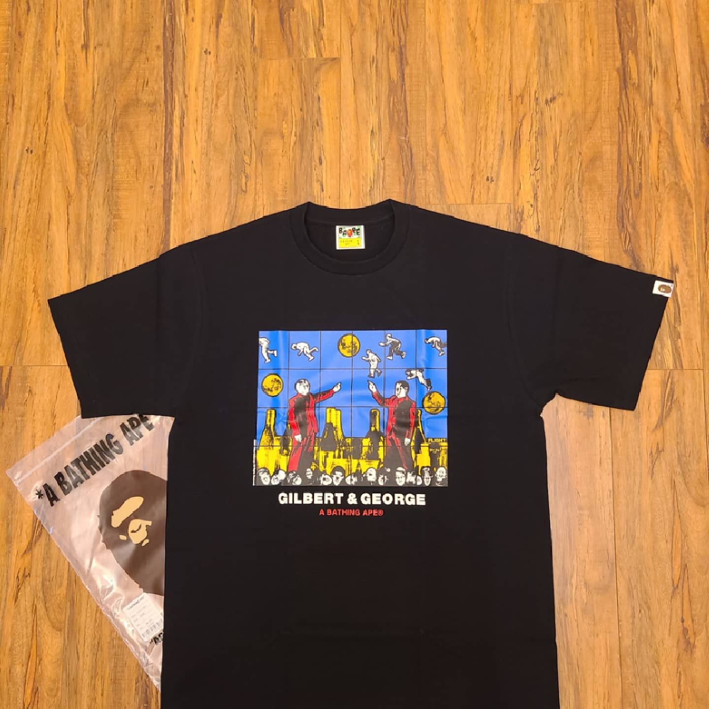 Bape SS21 BAPE x GILBERT & GEORGE FLIGHT TEE Size US L / EU 52-54 / 3 - 1 Thumbnail