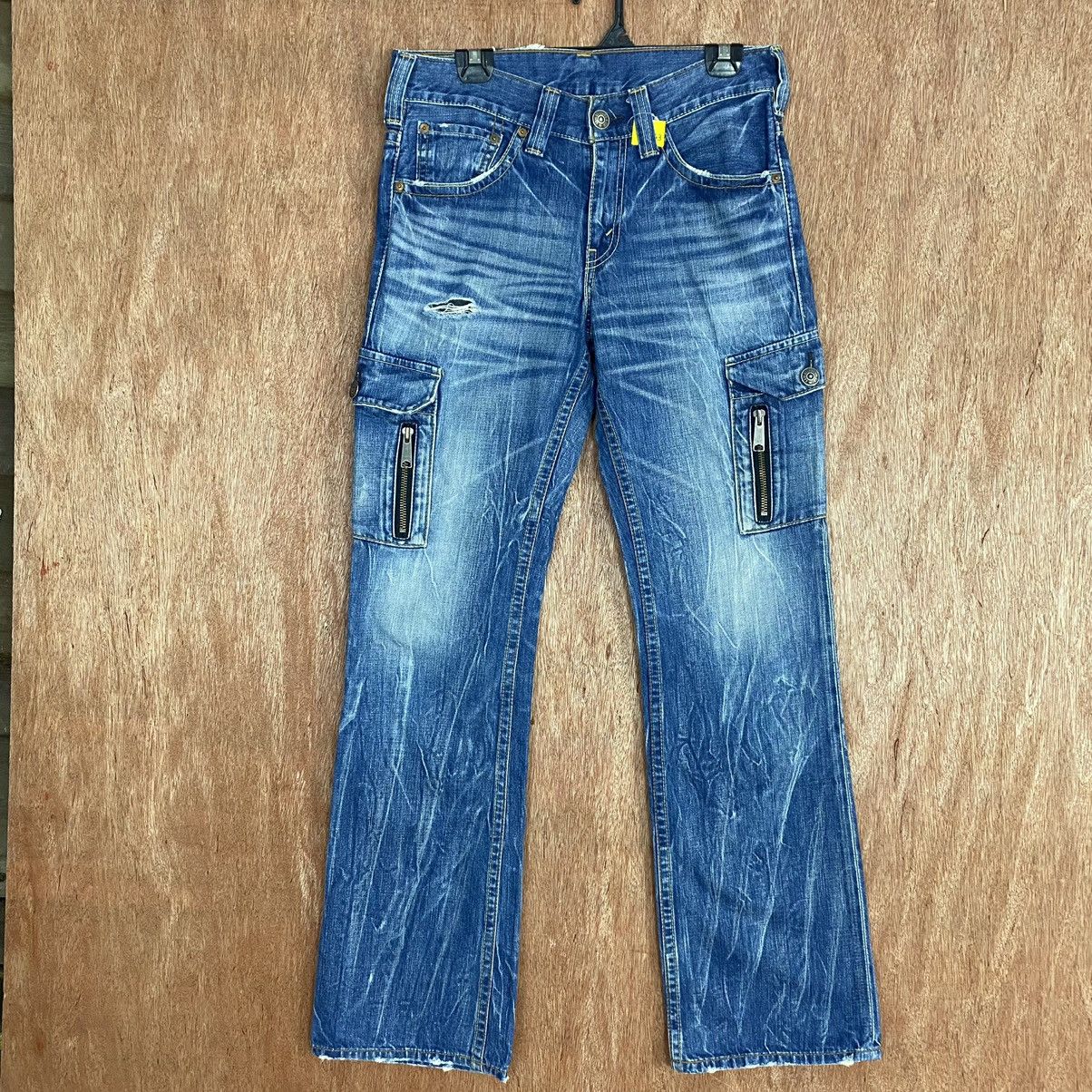 image of Levis Strauss Blue Multipocket Denim Jeans Pants 1963 in Blue Denim, Men's (Size 32)