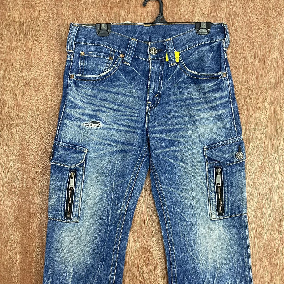 Levi's DL Levis Strauss Blue Multipocket Denim Jeans Pants #1963 Size US 32 / EU 48 - 2 Thumbnail