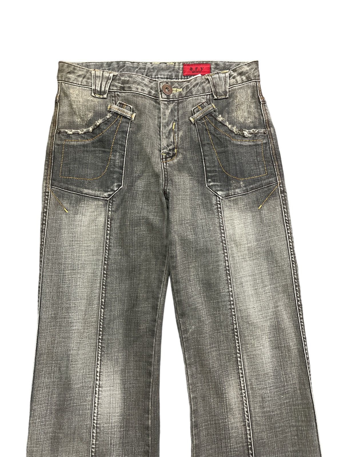 Other FLARED💥ARY BUSHPANT DISTRESSED DENIM PANTS Size US 28 / EU 44 - 2 Thumbnail