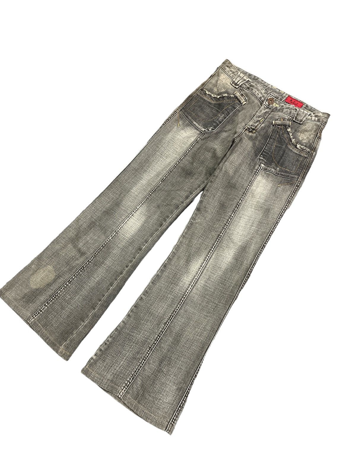 Other FLARED💥ARY BUSHPANT DISTRESSED DENIM PANTS Size US 28 / EU 44 - 4 Thumbnail