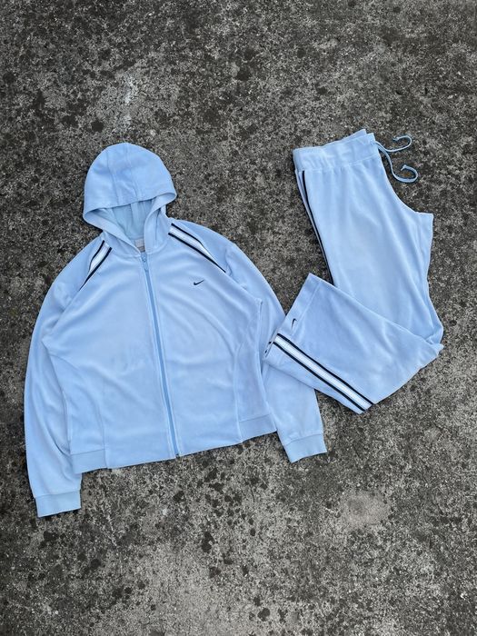 Velvet tracksuit nike sales