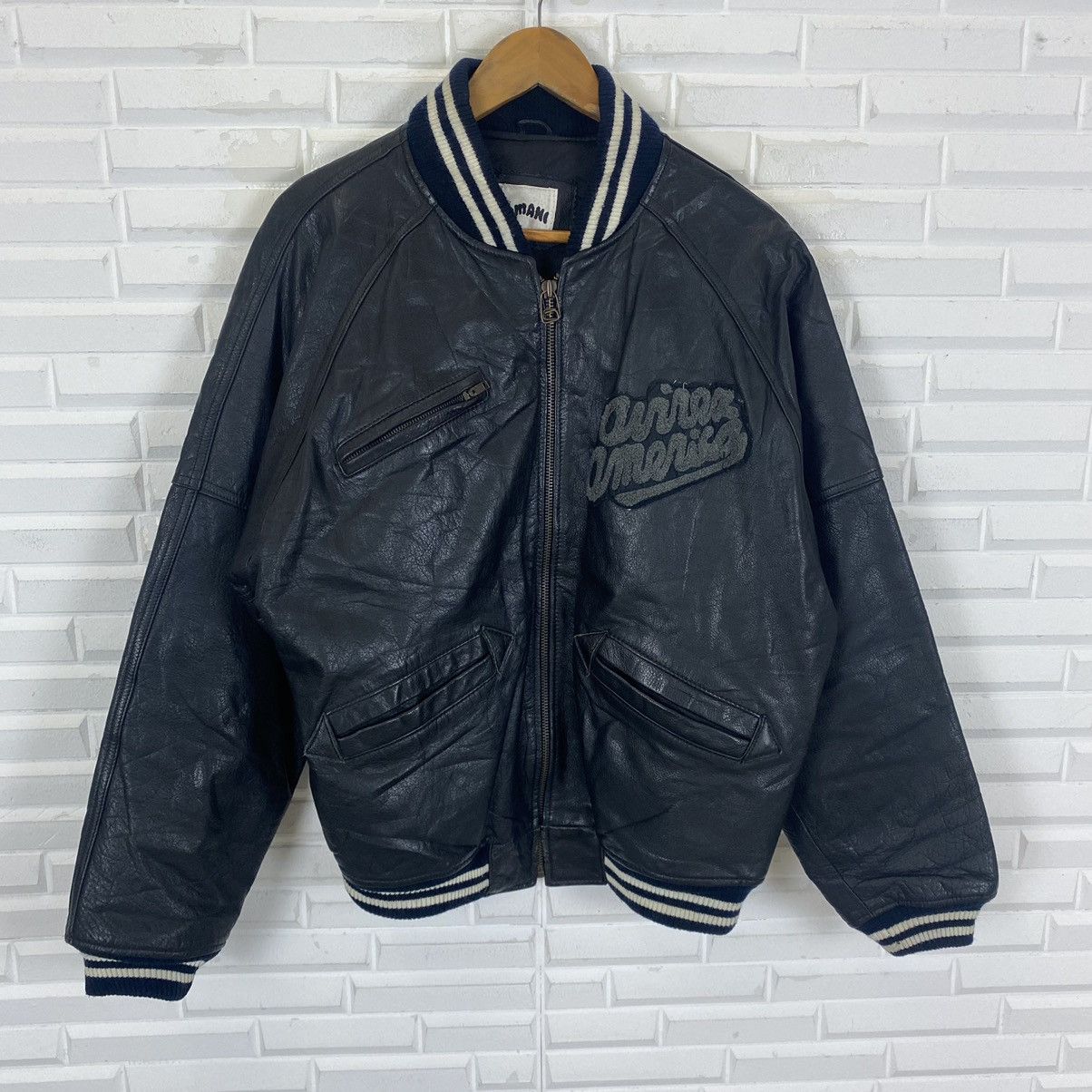 Avirex ✨Vintage Avirex Champs Leather Bomber Jacket Size US L / EU 52-54 / 3 - 4 Thumbnail