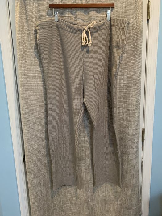 The Elder Statesman TES Cashmere Blend Grey Drawstring Cozy Sweatpants