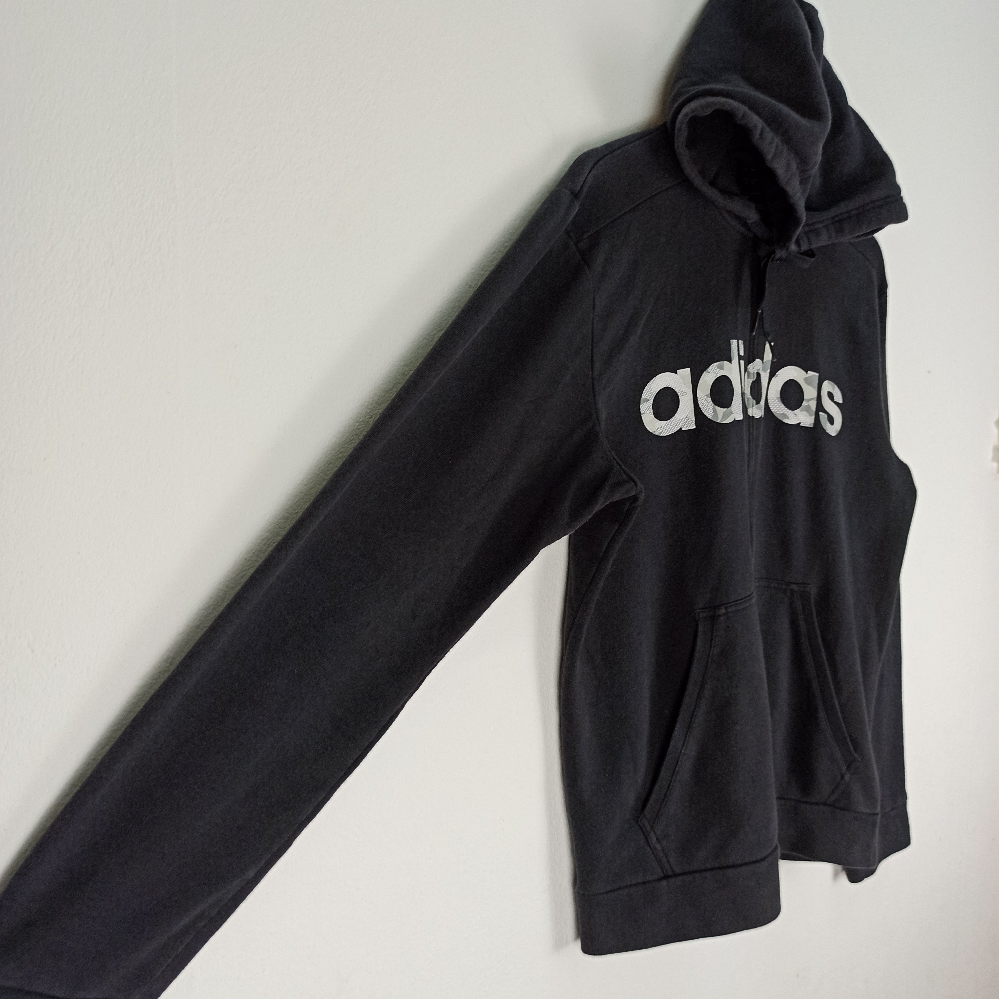 Adidas Rare Adidas Big Logo Spell Out Hoodie Full Zipper Size US L / EU 52-54 / 3 - 4 Thumbnail