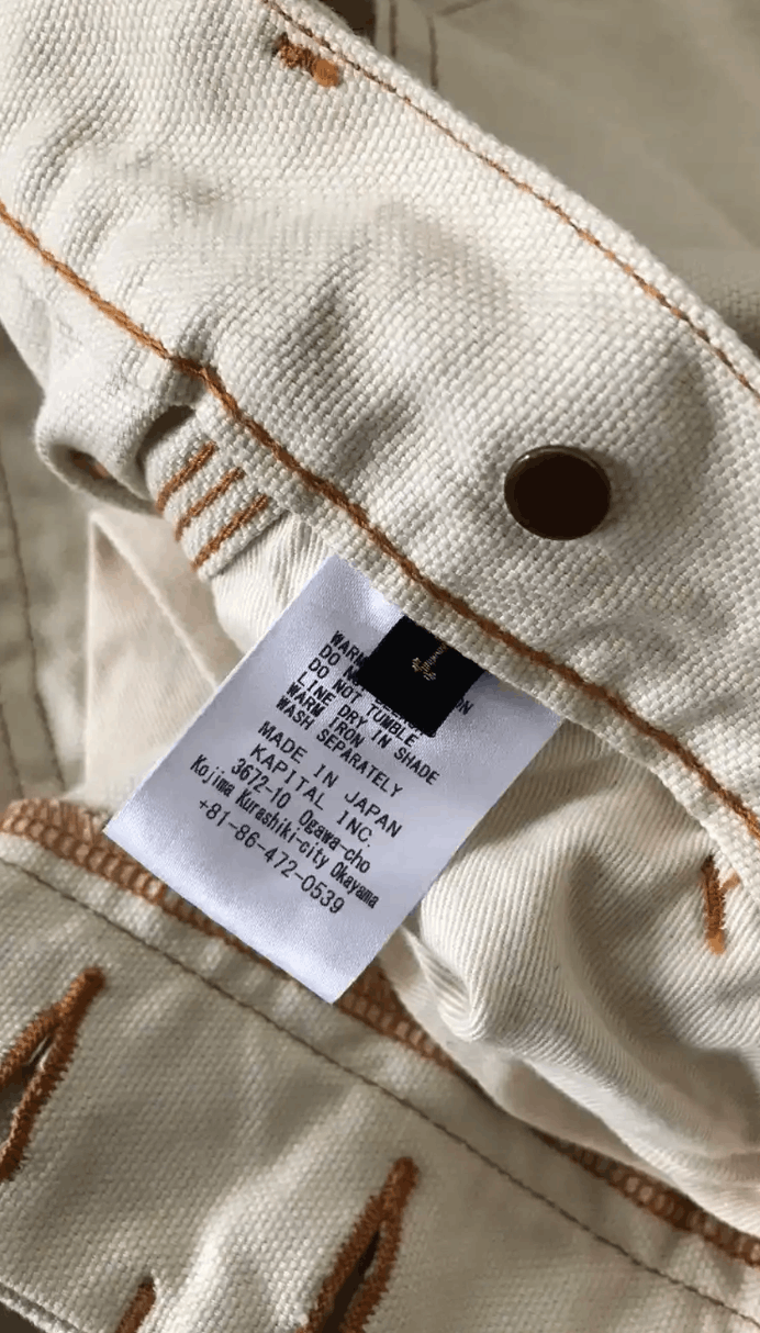 Kapital × Kapital Kountry KAPITAL Canvas Lumbar Pants. Size US 30 / EU 46 - 10 Thumbnail