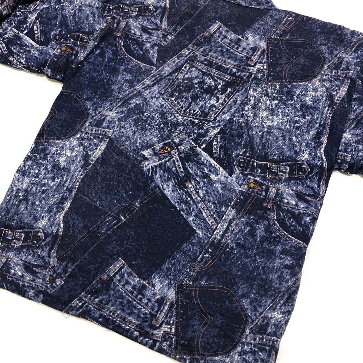 Japanese Brand Kimono All Over Print Denim Streetwear Fashion Size US L / EU 52-54 / 3 - 7 Thumbnail