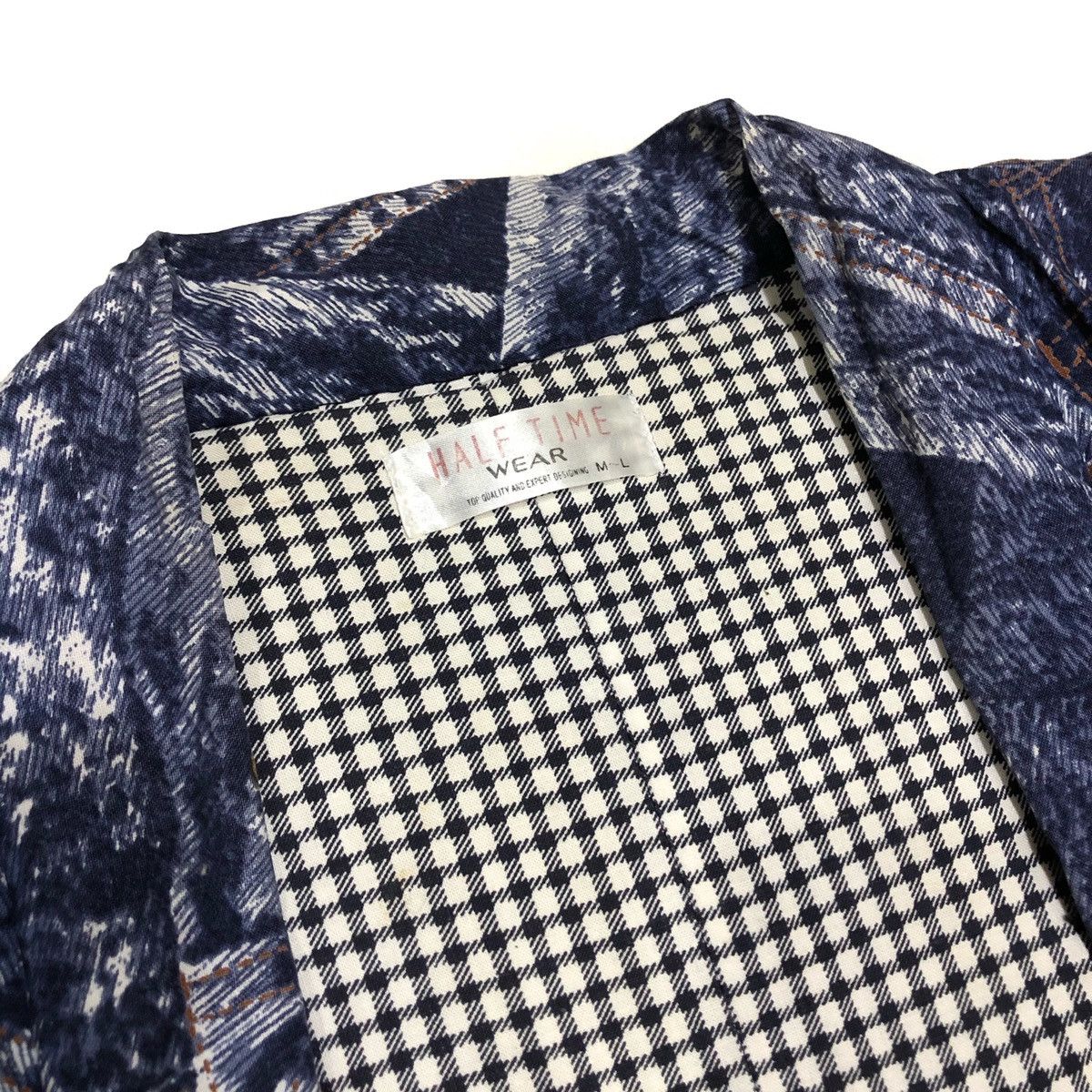 Japanese Brand Kimono All Over Print Denim Streetwear Fashion Size US L / EU 52-54 / 3 - 9 Thumbnail