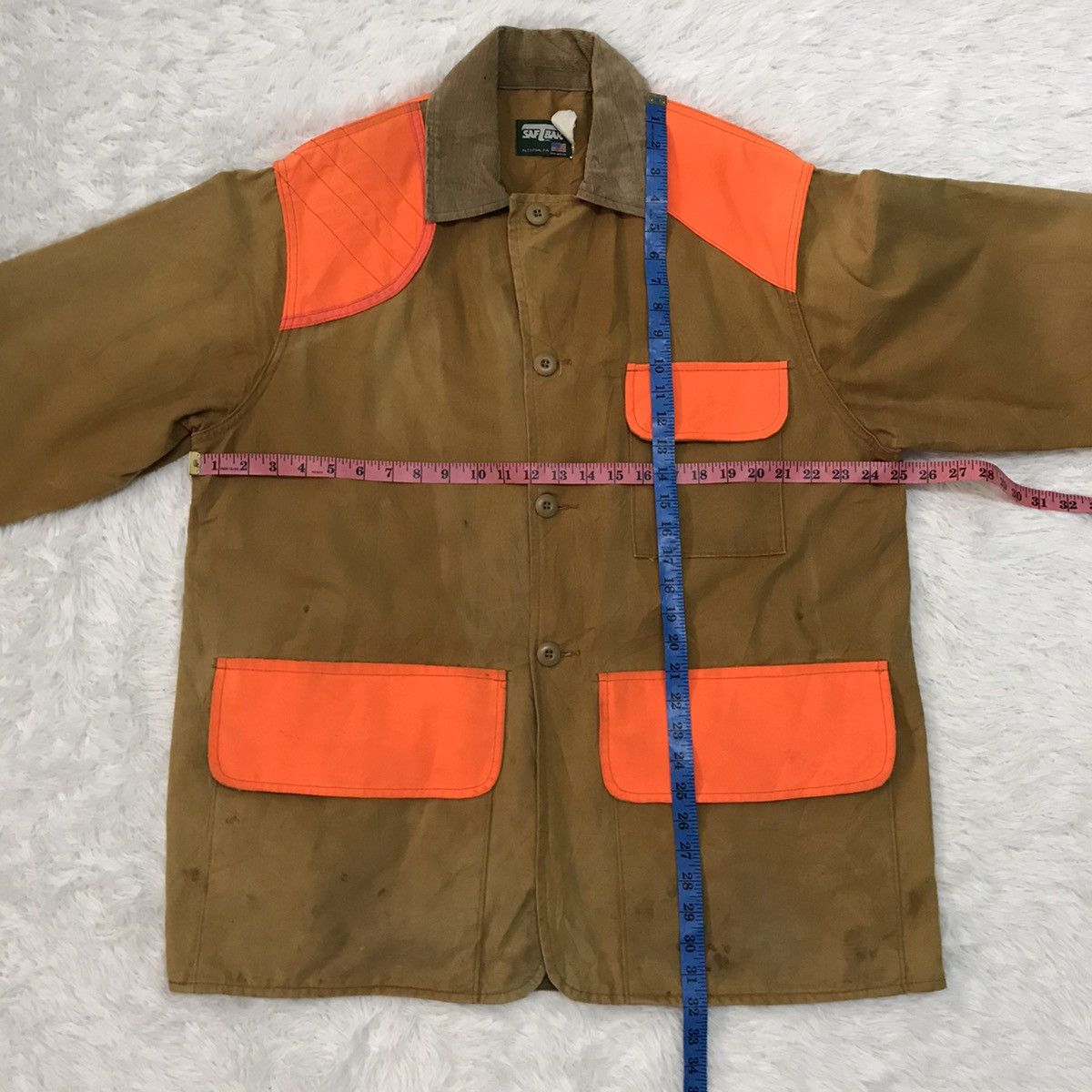 Hunt Club Vtg Saftbak Hunting Jacket Made in Usa Size US XL / EU 56 / 4 - 15 Thumbnail