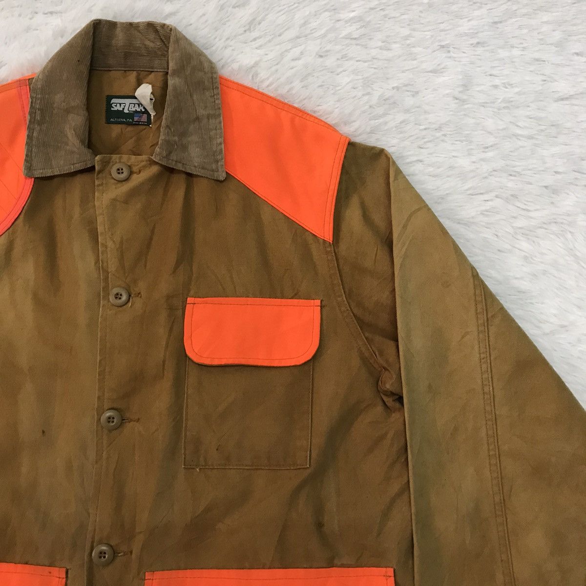 Hunt Club Vtg Saftbak Hunting Jacket Made in Usa Size US XL / EU 56 / 4 - 5 Thumbnail